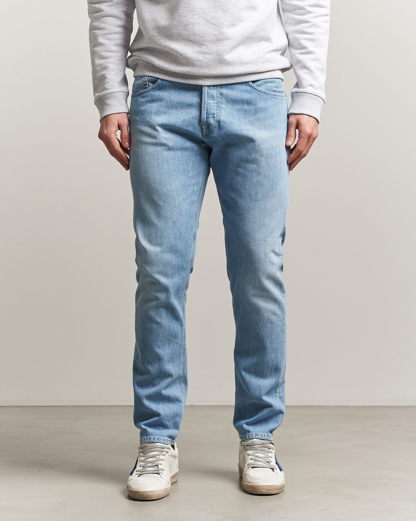 Homme | Pantalons | Dondup | Icon Regular Fit Jeans Light Blue