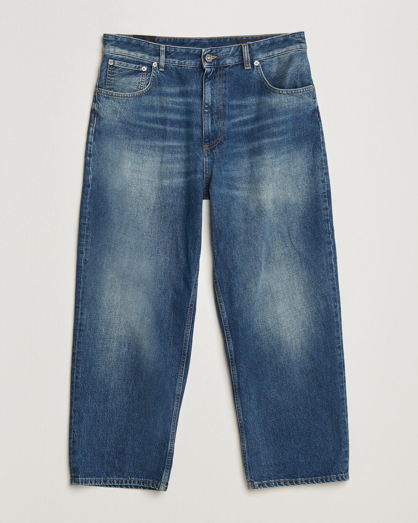 Homme | Chemises | Dondup | Anthony Loose Fit Jeans Medium Blue
