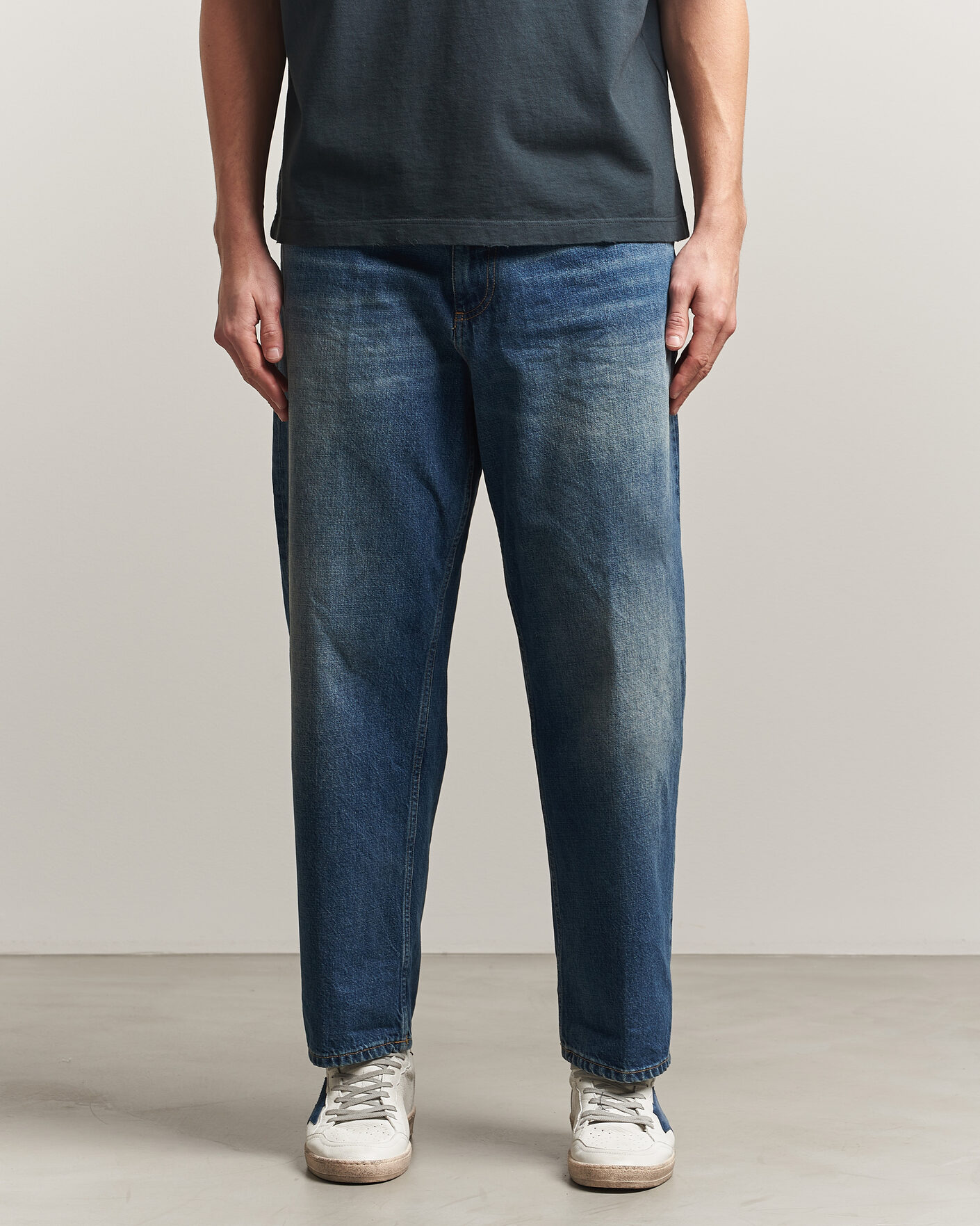 Homme | Chemises | Dondup | Anthony Loose Fit Jeans Medium Blue