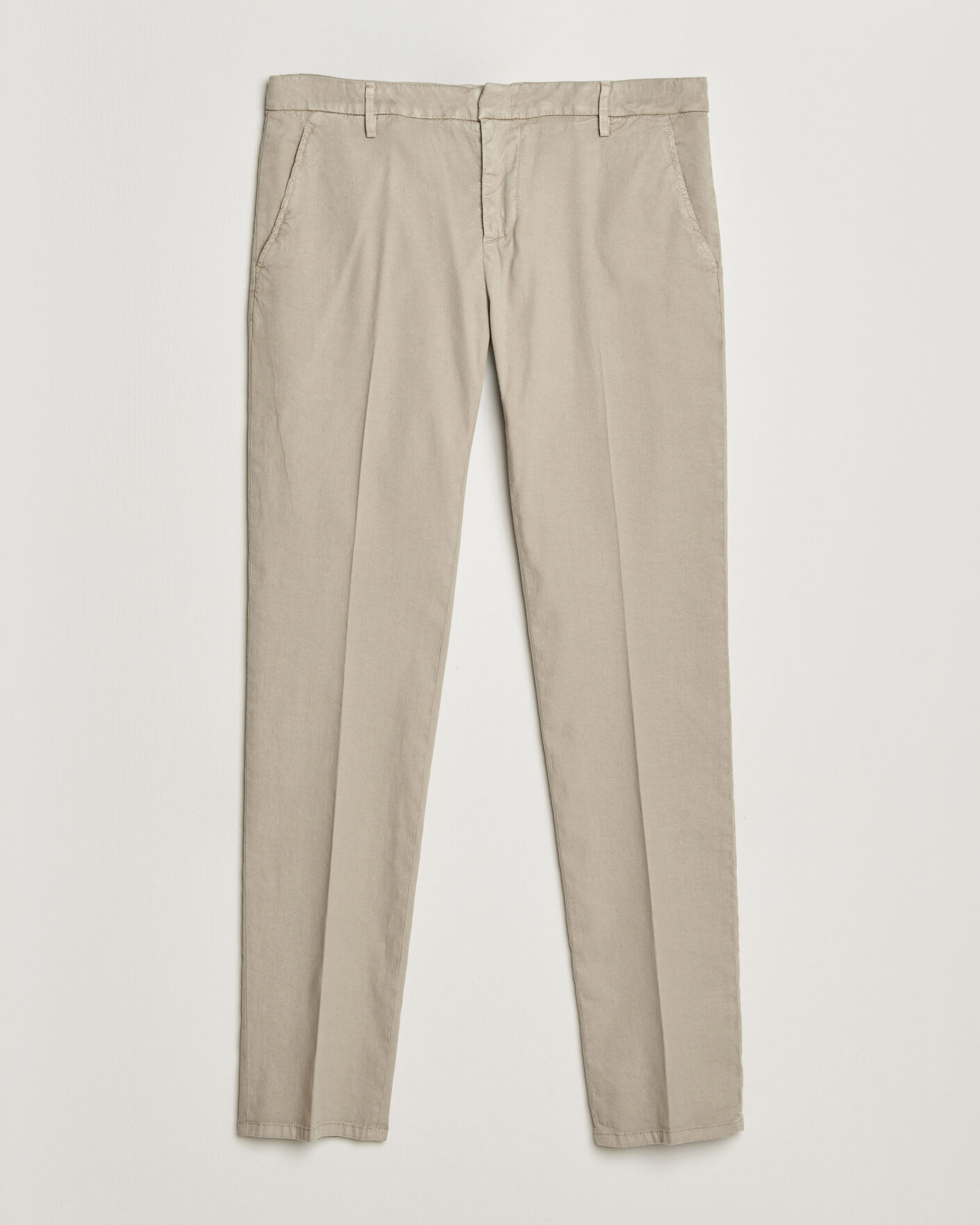 Homme | Pantalons | Dondup | Spiritisimo Linen Stretch Chinos Beige
