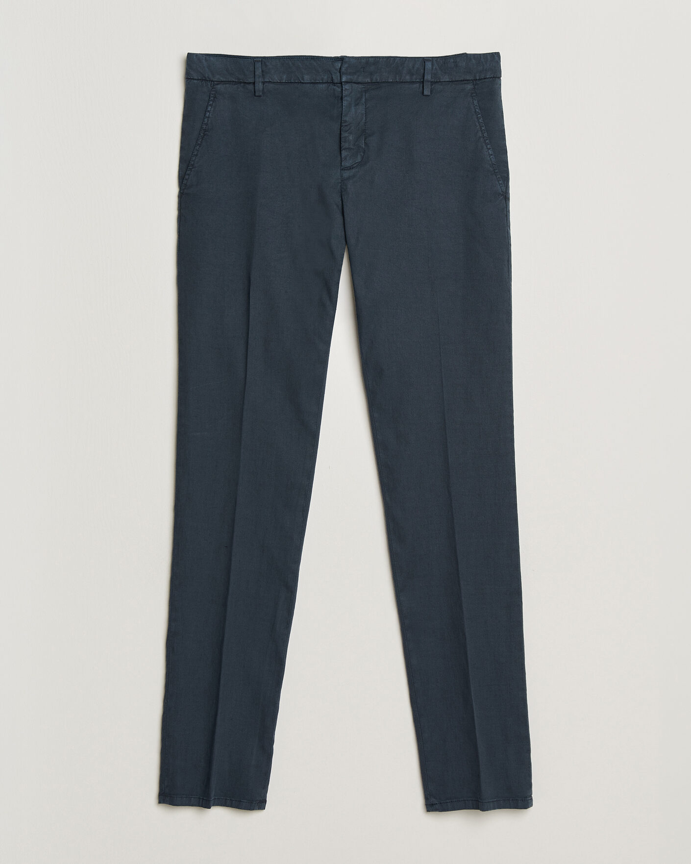Homme | Pantalons | Dondup | Spiritisimo Linen Stretch Chinos Navy