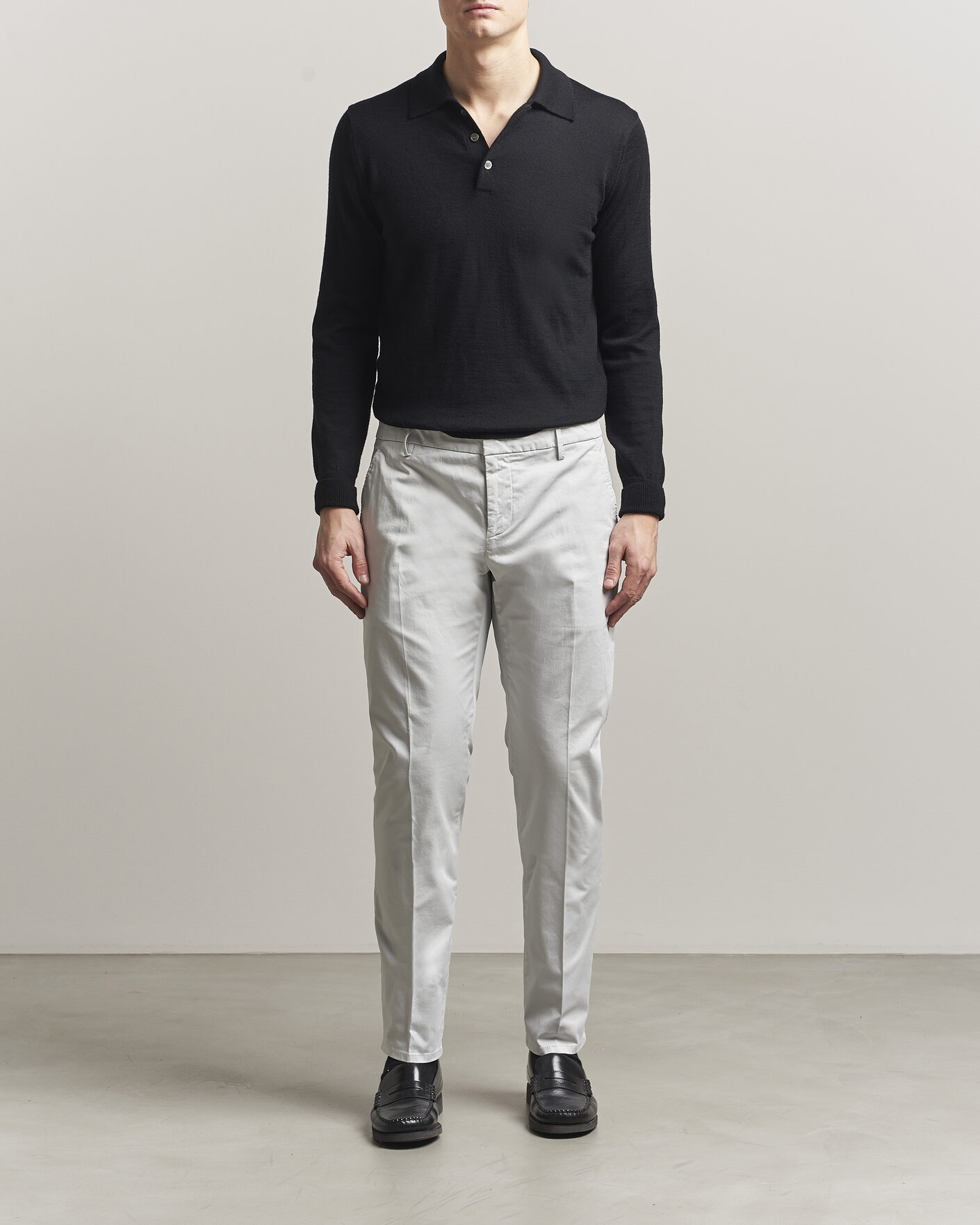 Homme | Pantalons | Dondup | Spiritisimo Cotton Chinos Light Grey