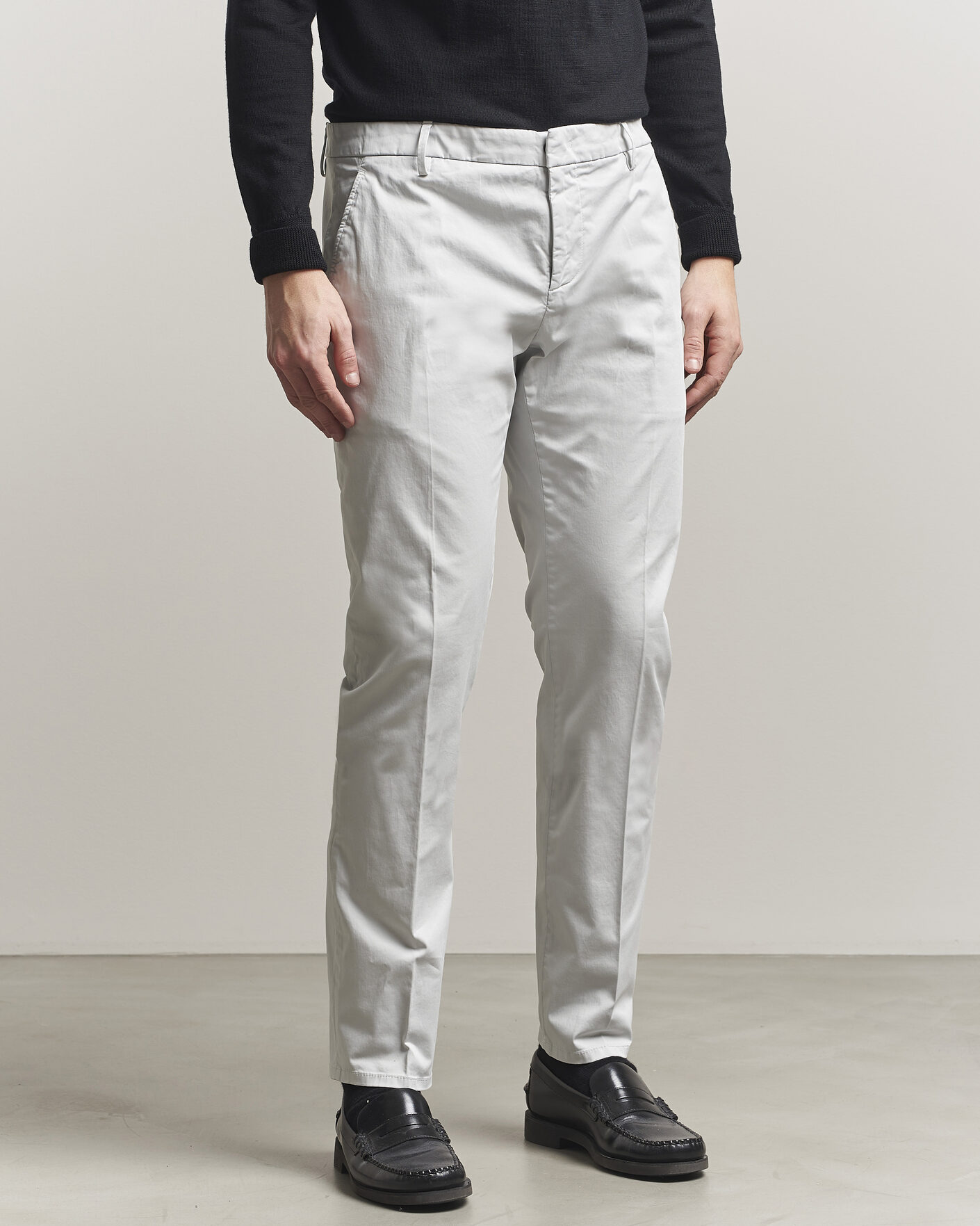 Homme | Pantalons | Dondup | Spiritisimo Cotton Chinos Light Grey