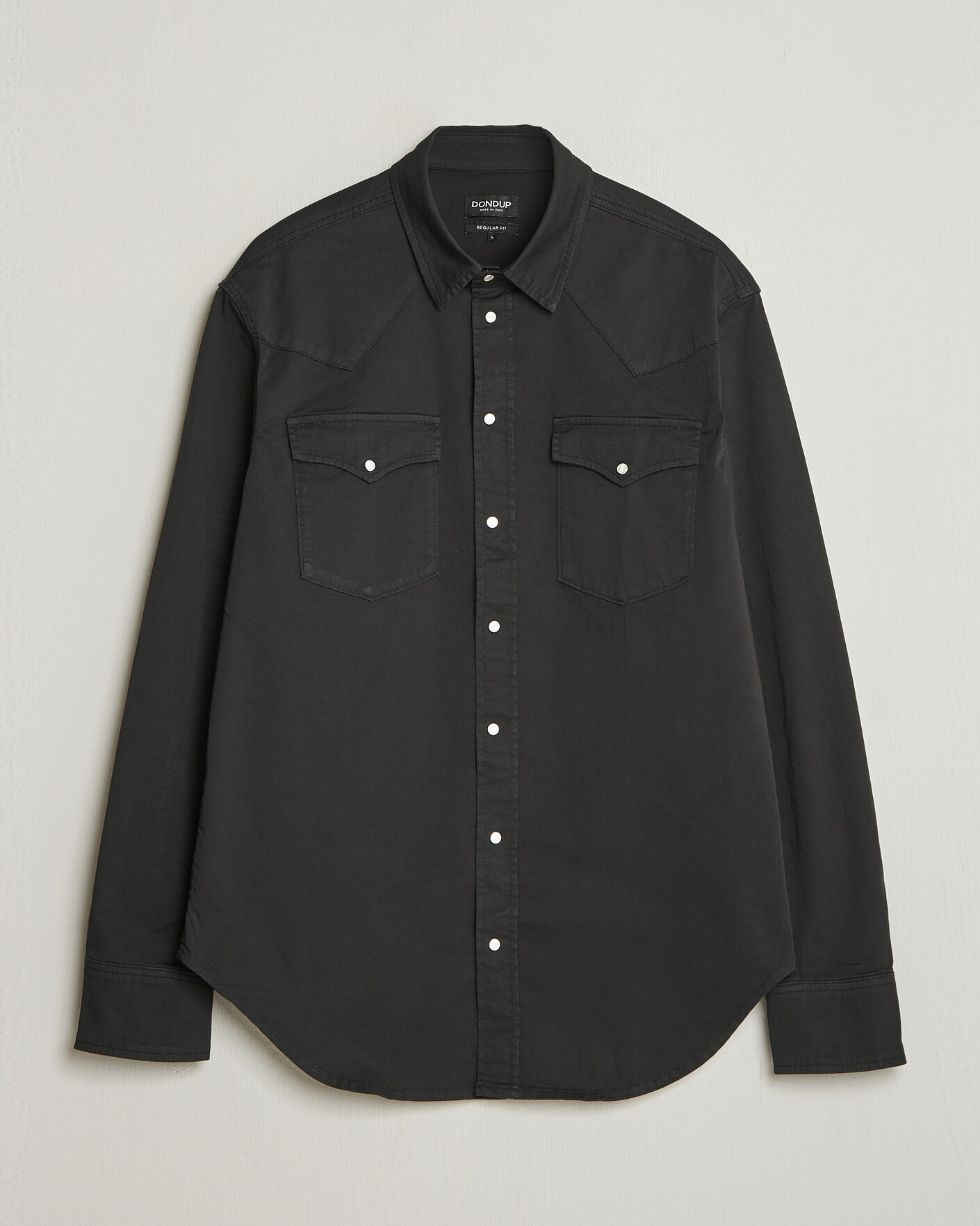 Homme | Chemises | Dondup | Regular Fit Shirt Washed Black
