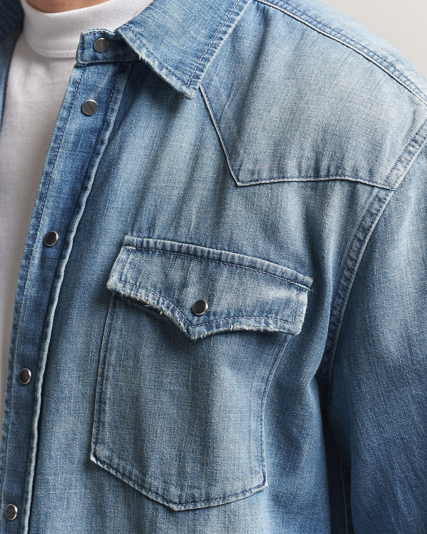 Homme | Chemises | Dondup | Regular Fit Denim Shirt Medium Blue