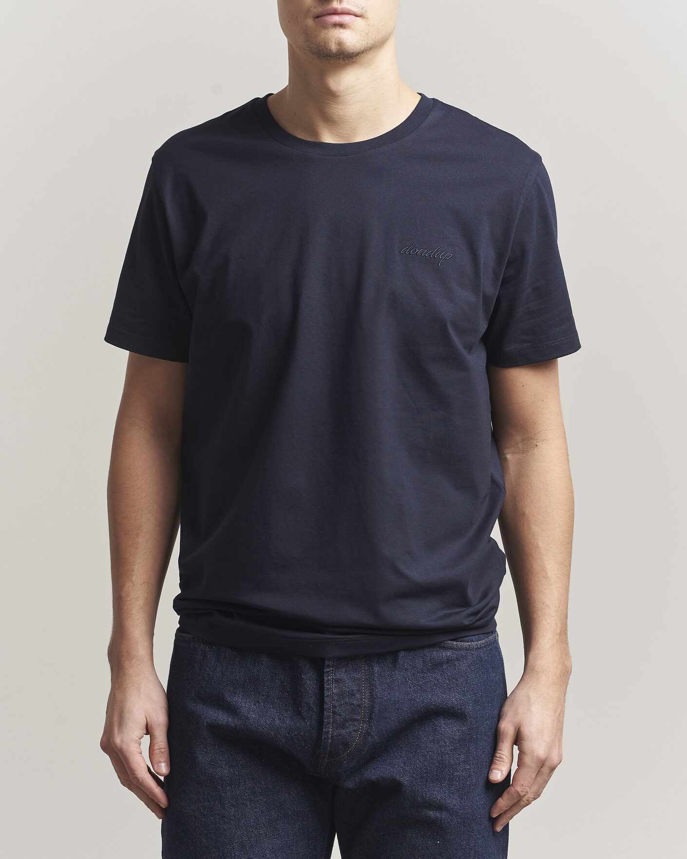 Homme | T-shirts | Dondup | Logo Crew Neck T-Shirt Navy