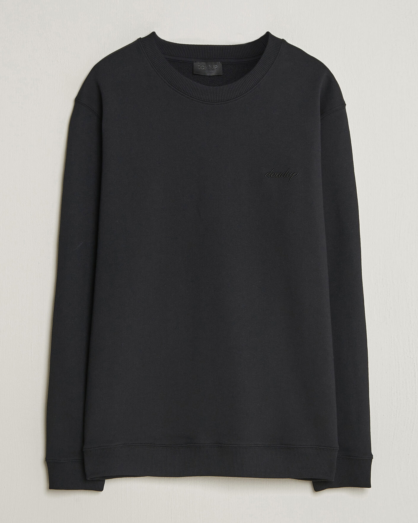 Homme | Pulls Et Tricots | Dondup | Logo Crew Neck Sweatshirt Black