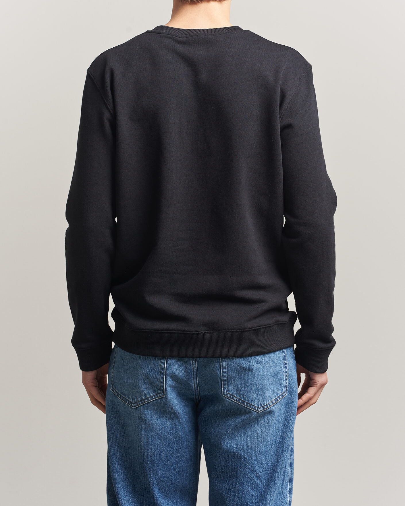 Homme | Pulls Et Tricots | Dondup | Logo Crew Neck Sweatshirt Black