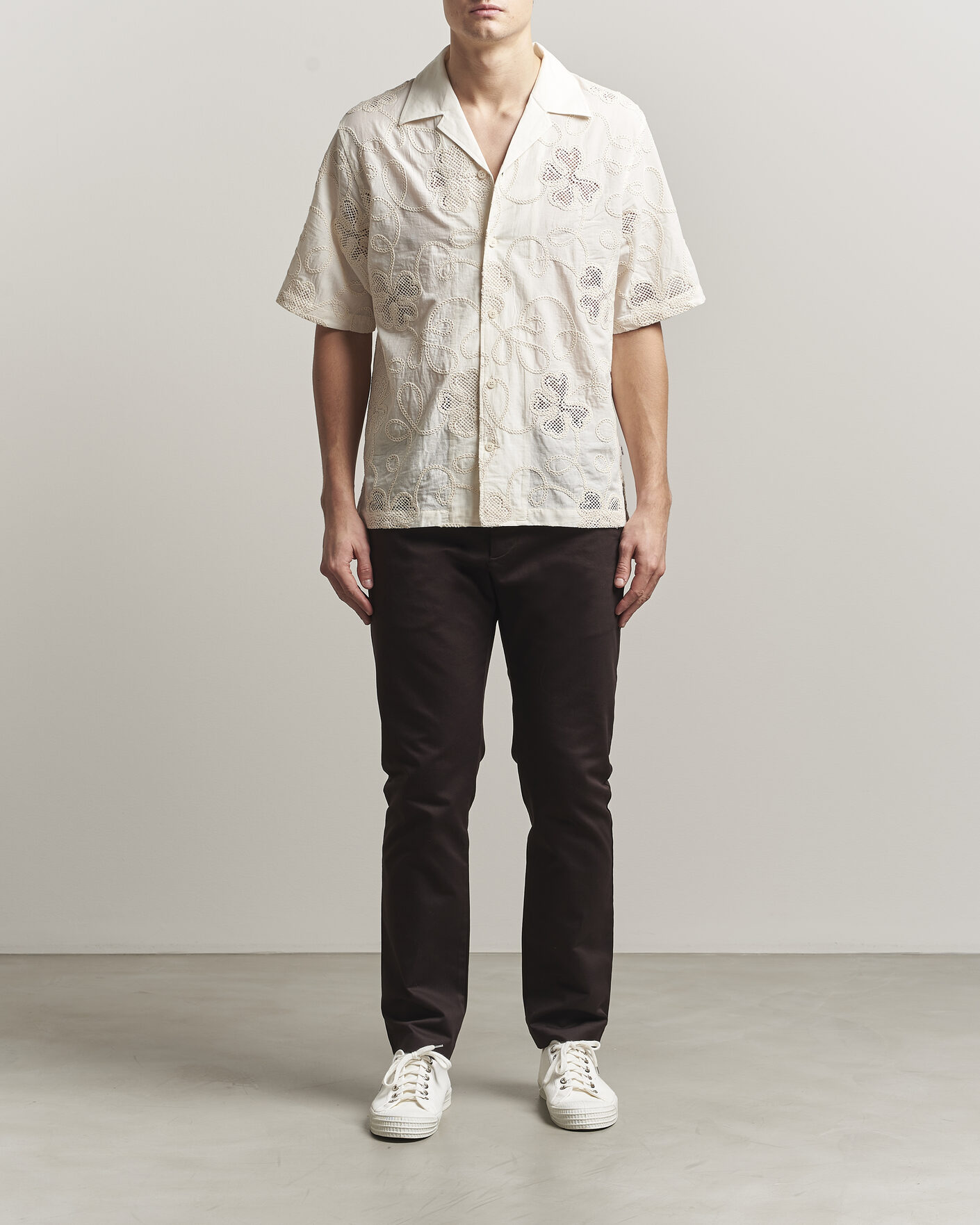 Homme | Pantalons | NN07 | Theo Regular Fit Stretch Chinos Deep Truffle