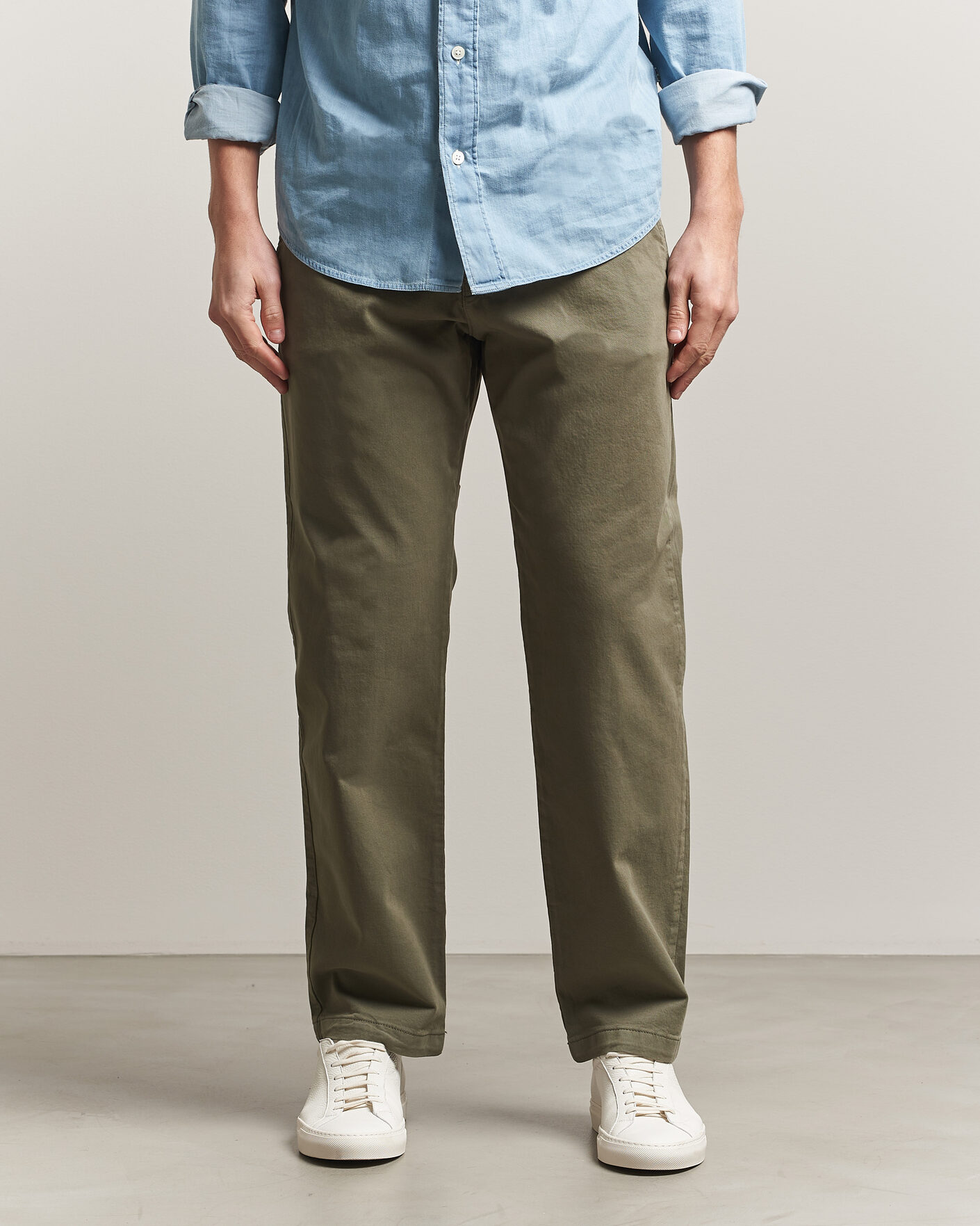 Homme | Pantalons | NN07 | Aden Regular Fit Chinos Capers Green