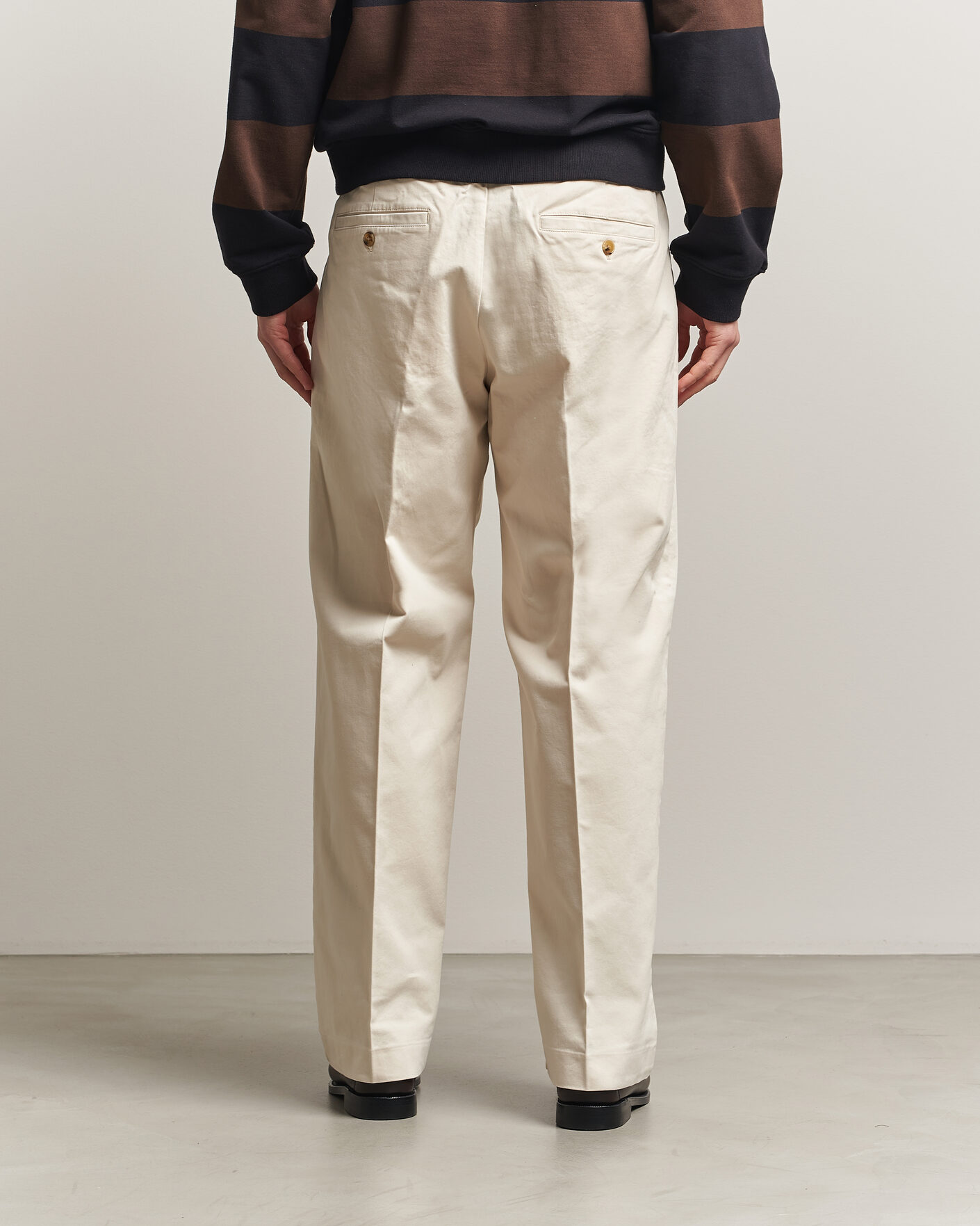 Homme | Pantalons | NN07 | Kay Cotton Pleated Trousers Ivory