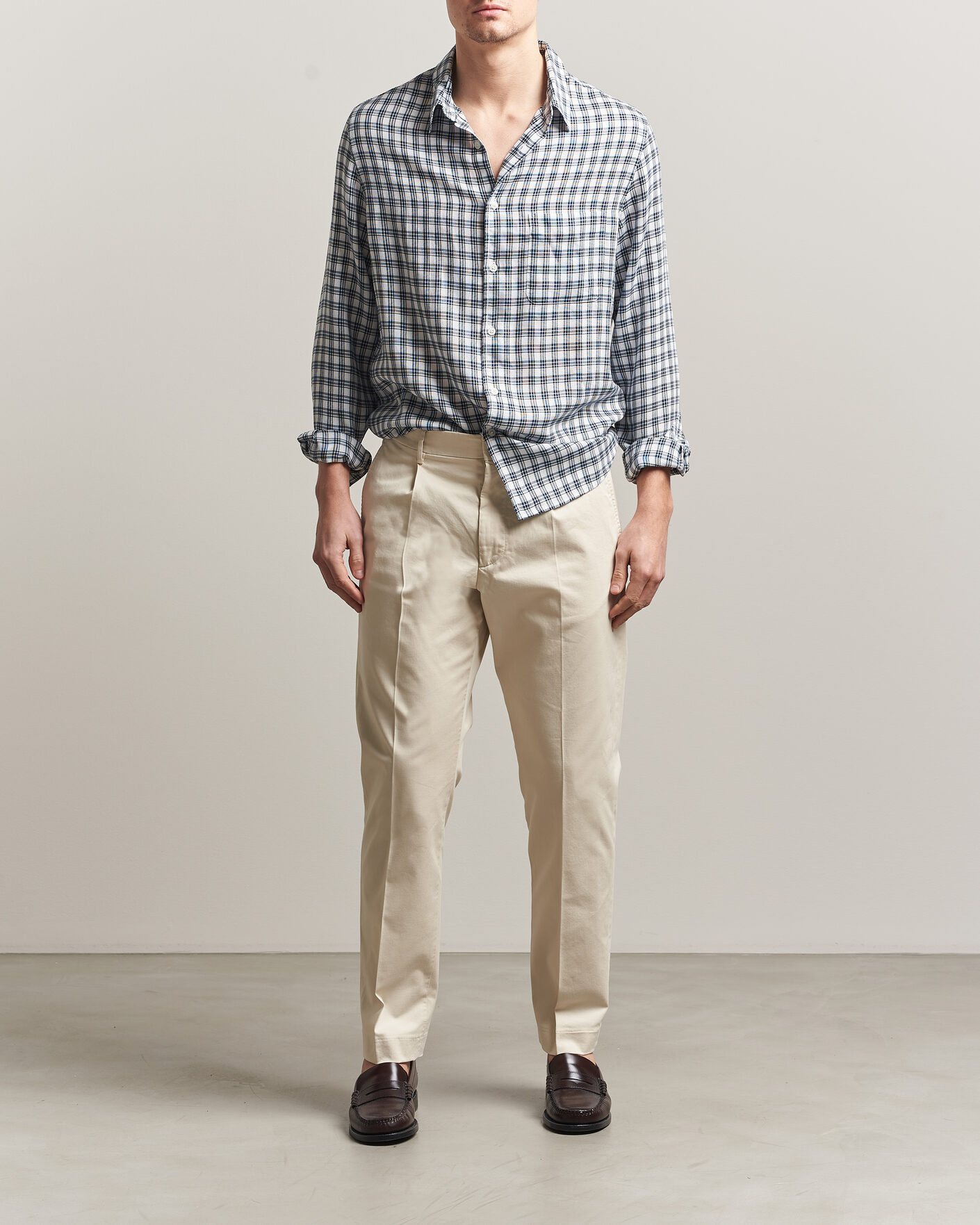 Homme | Pantalons | NN07 | Bill Pleated Trousers Ivory