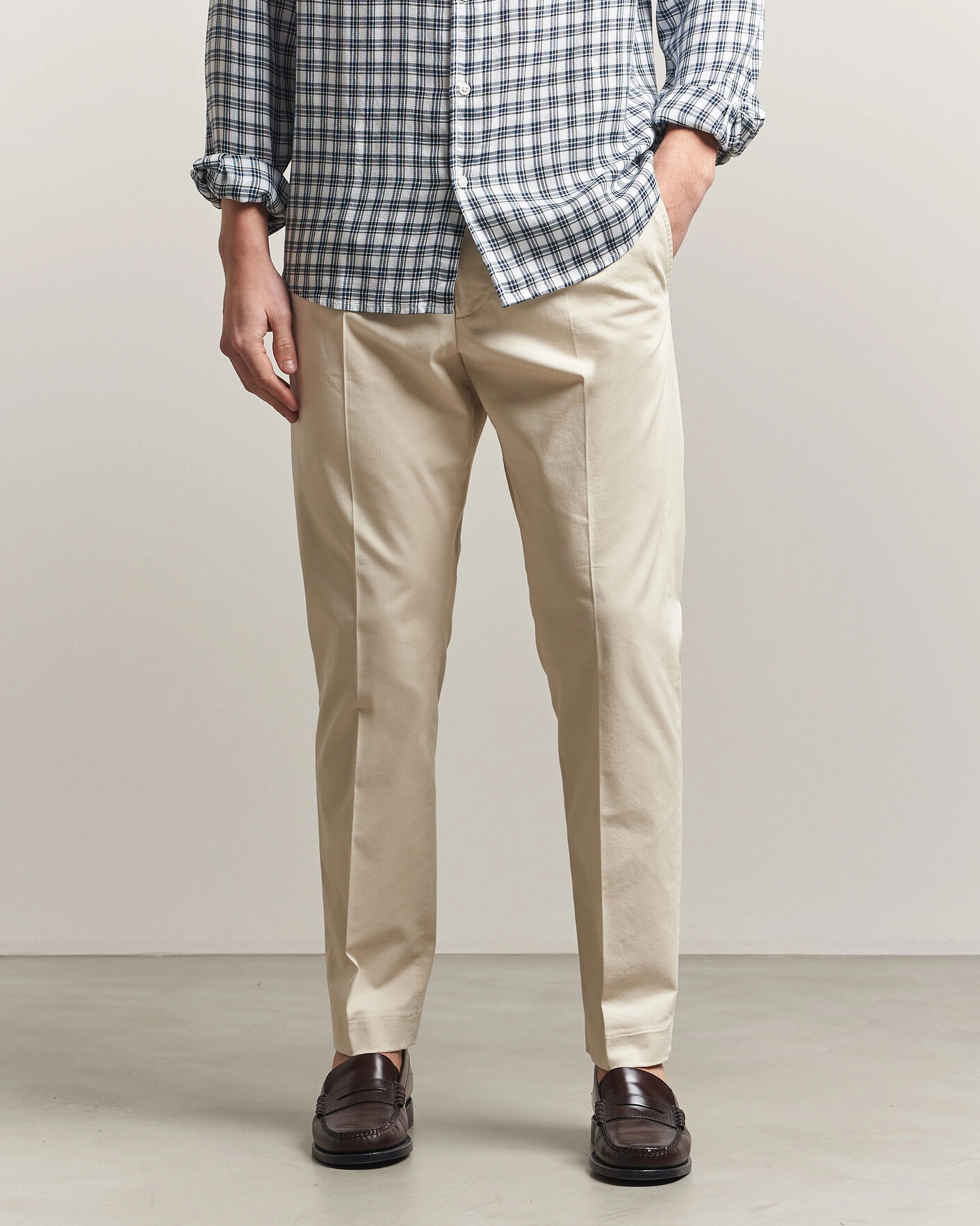 Homme | Pantalons | NN07 | Bill Pleated Trousers Ivory