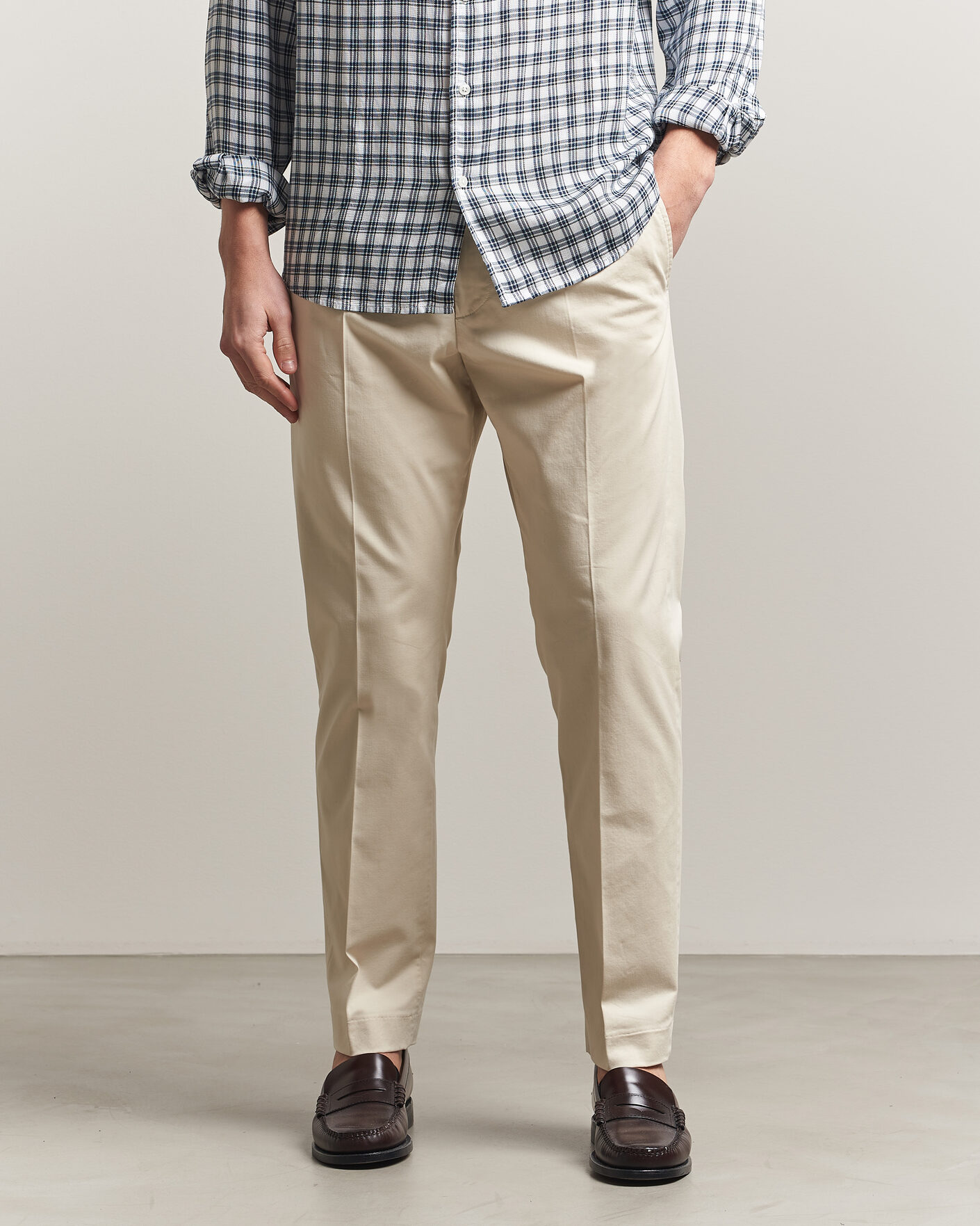 Homme | Pantalons | NN07 | Bill Pleated Trousers Ivory
