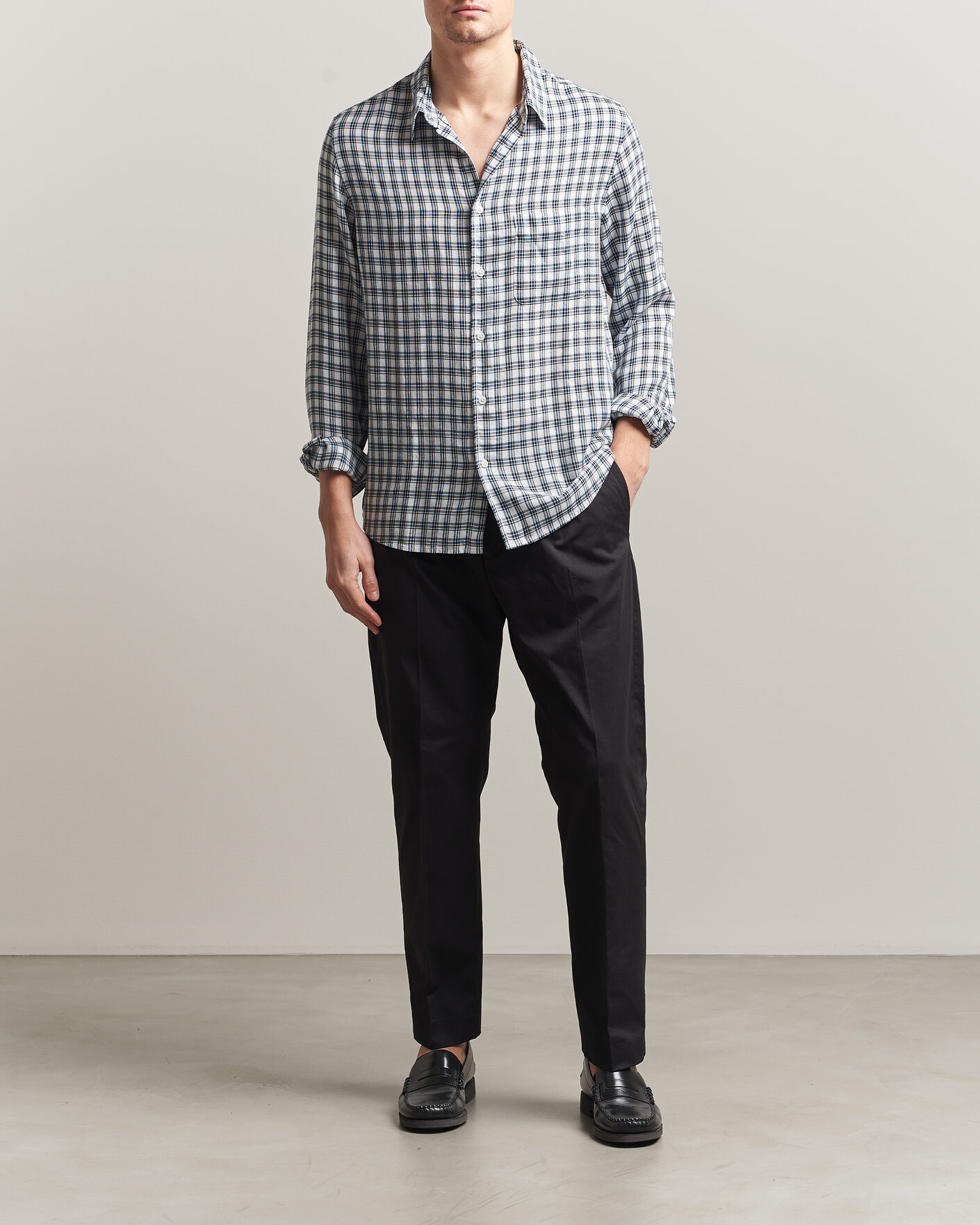 Homme | Pantalons | NN07 | Bill Pleated Trousers Black