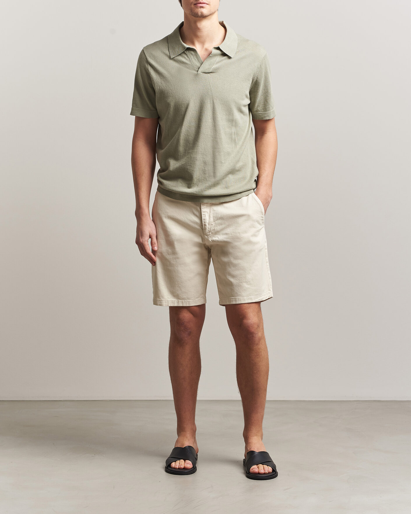 Homme | Shorts | NN07 | Aden Regular Fit Chino Shorts Ivory
