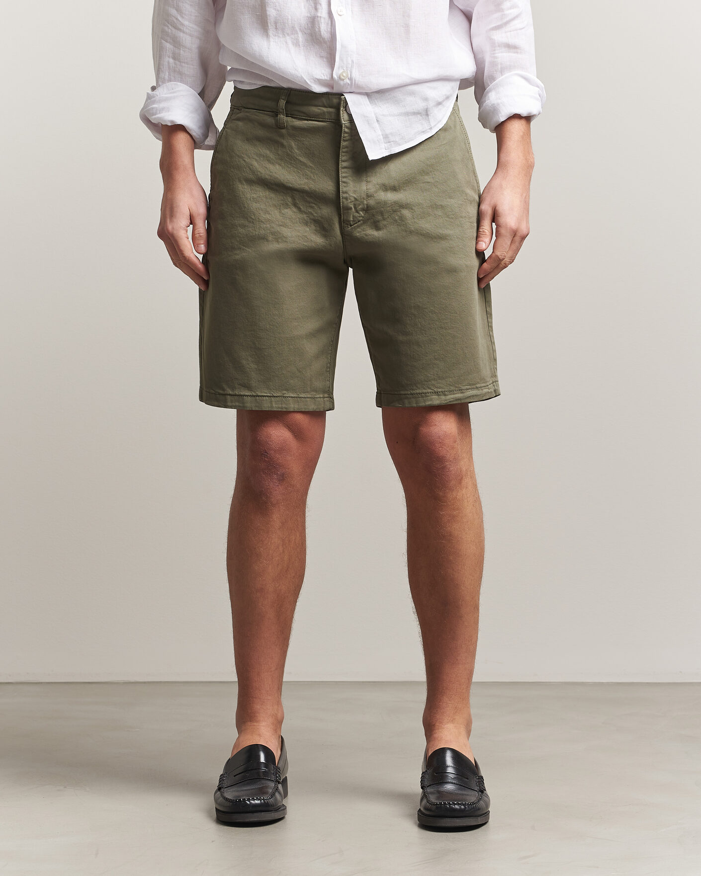 Homme | Shorts | NN07 | Aden Regular Fit Chino Shorts Capers Green