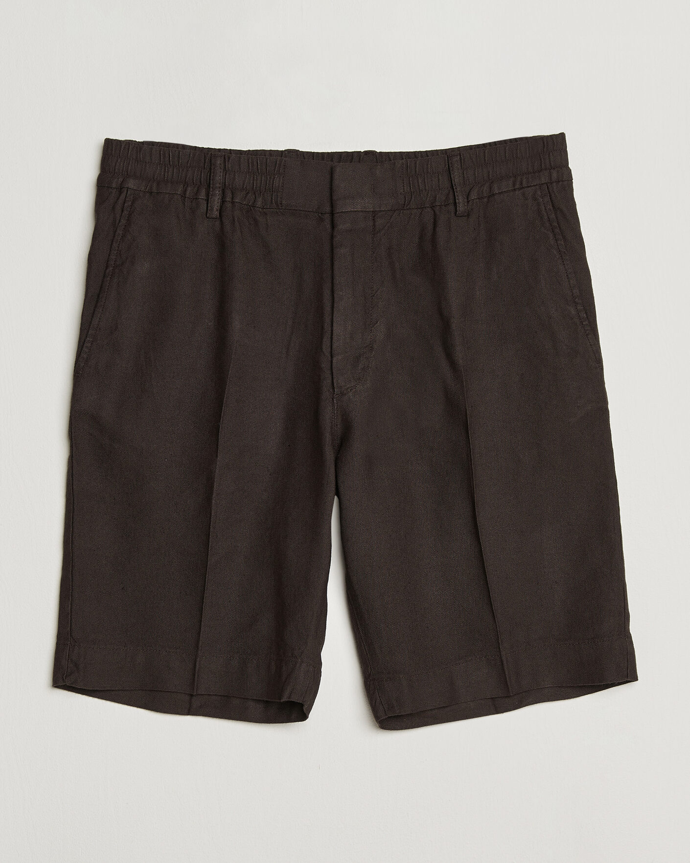 Homme | Shorts | NN07 | Billie Linen/Viscose Drawstring Shorts Deep Truffle