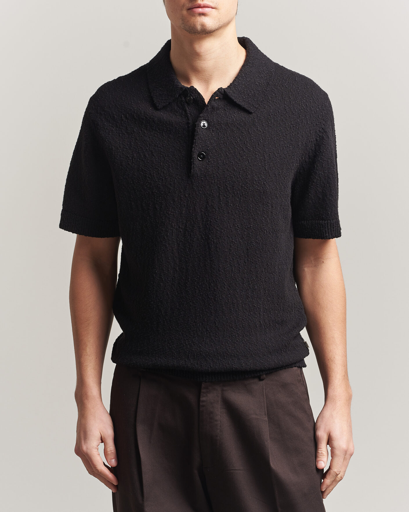 Homme | Polos | NN07 | Randy Knitted Polo Black