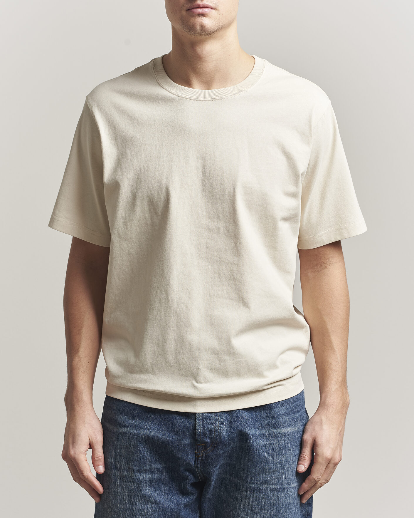 Homme | T-shirts | NN07 | Jett Washed Printed Crew Neck T-Shirt Ivory