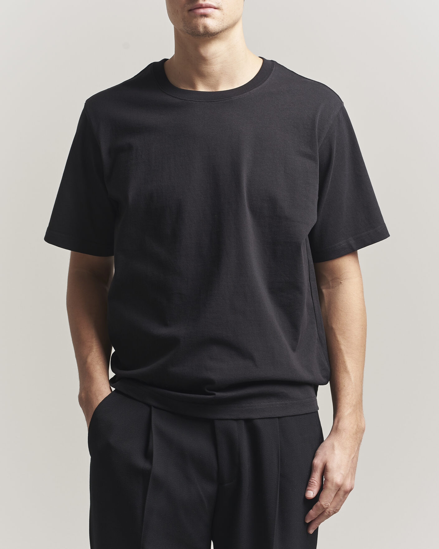 Homme | T-shirts | NN07 | Jett Washed Printed Crew Neck T-Shirt Black