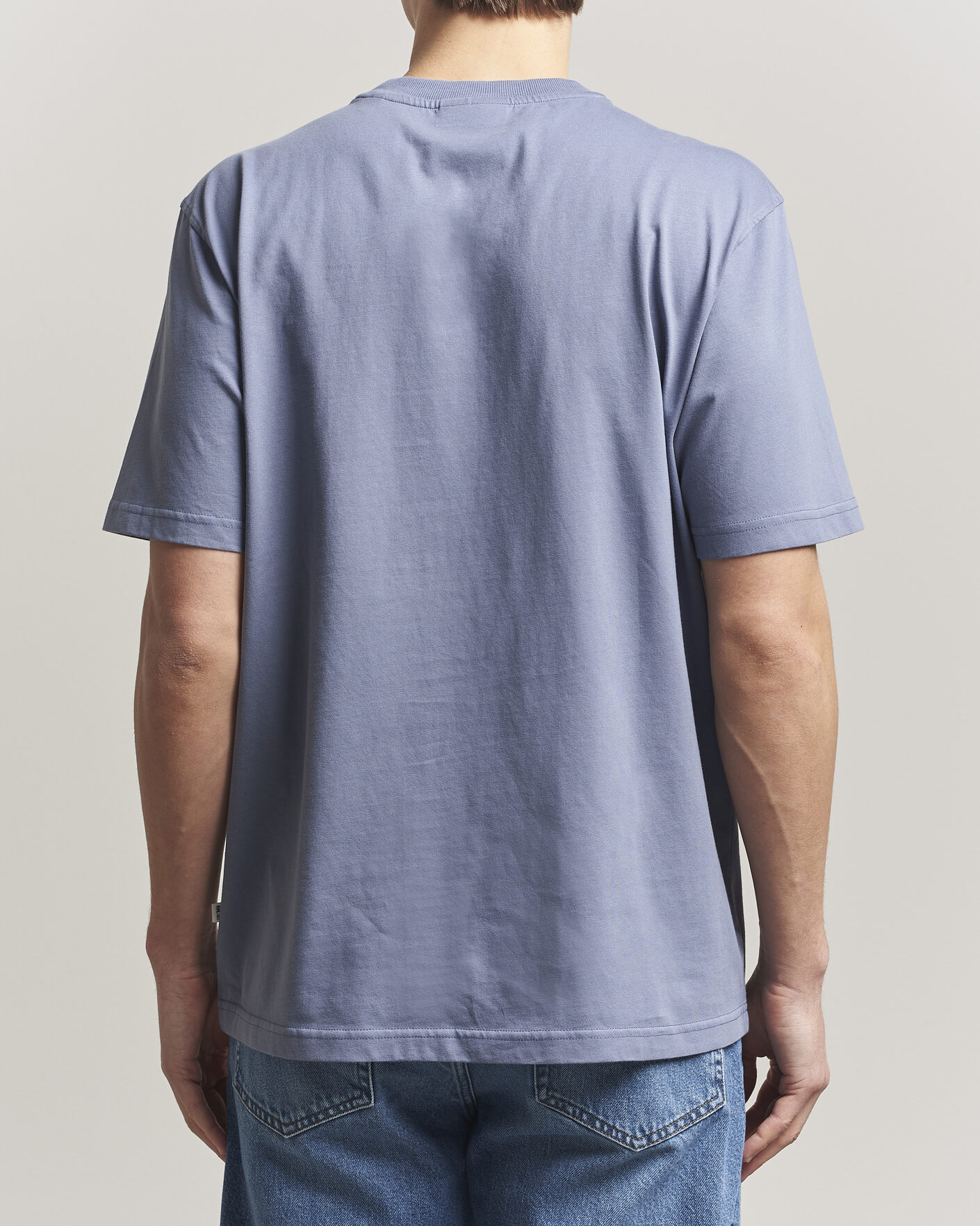 Homme | T-shirts | NN07 | Adam Pima Crew Neck T-Shirt Stone Blue