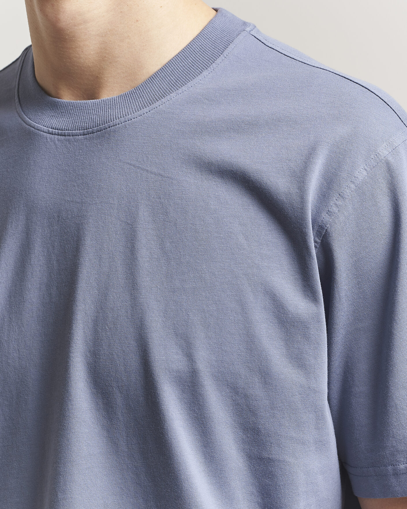 Homme | T-shirts | NN07 | Adam Pima Crew Neck T-Shirt Stone Blue