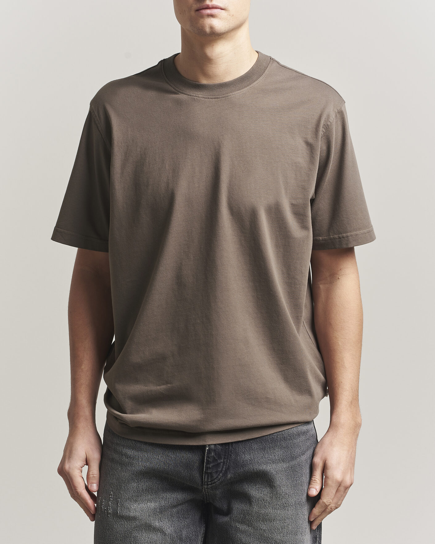 Homme | T-shirts | NN07 | Adam Pima Crew Neck T-Shirt Mable Husk