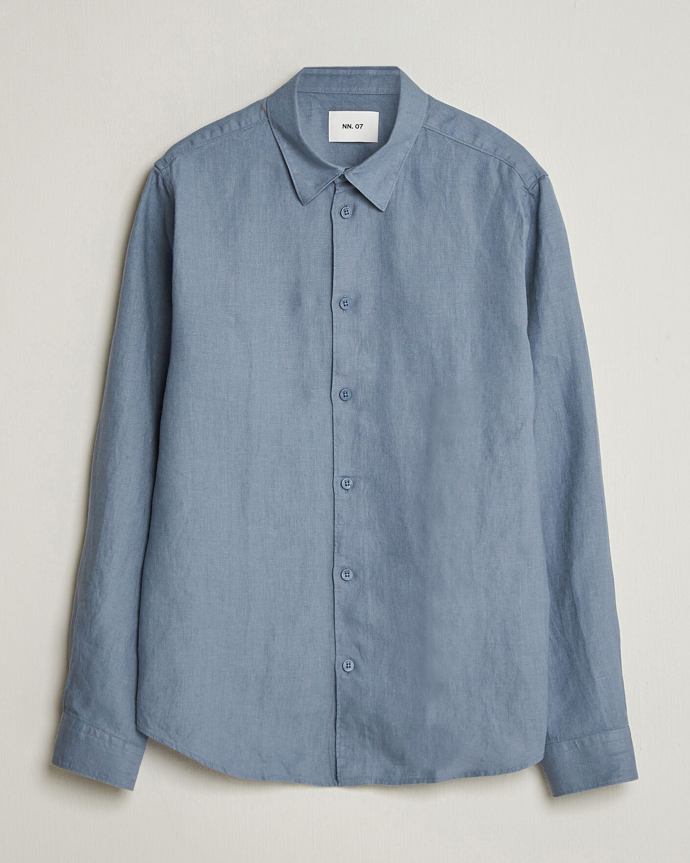 Homme | Chemises | NN07 | Enzo Linen Shirt Stone Blue