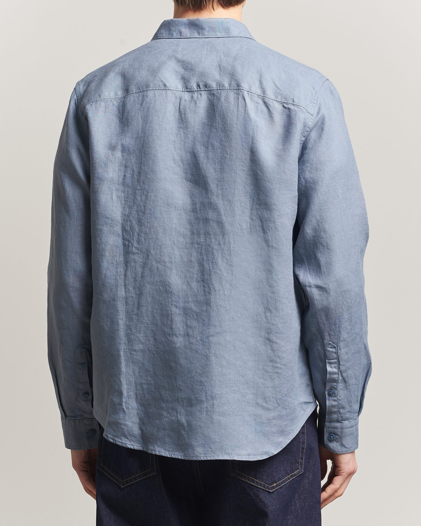 Homme | Chemises | NN07 | Enzo Linen Shirt Stone Blue