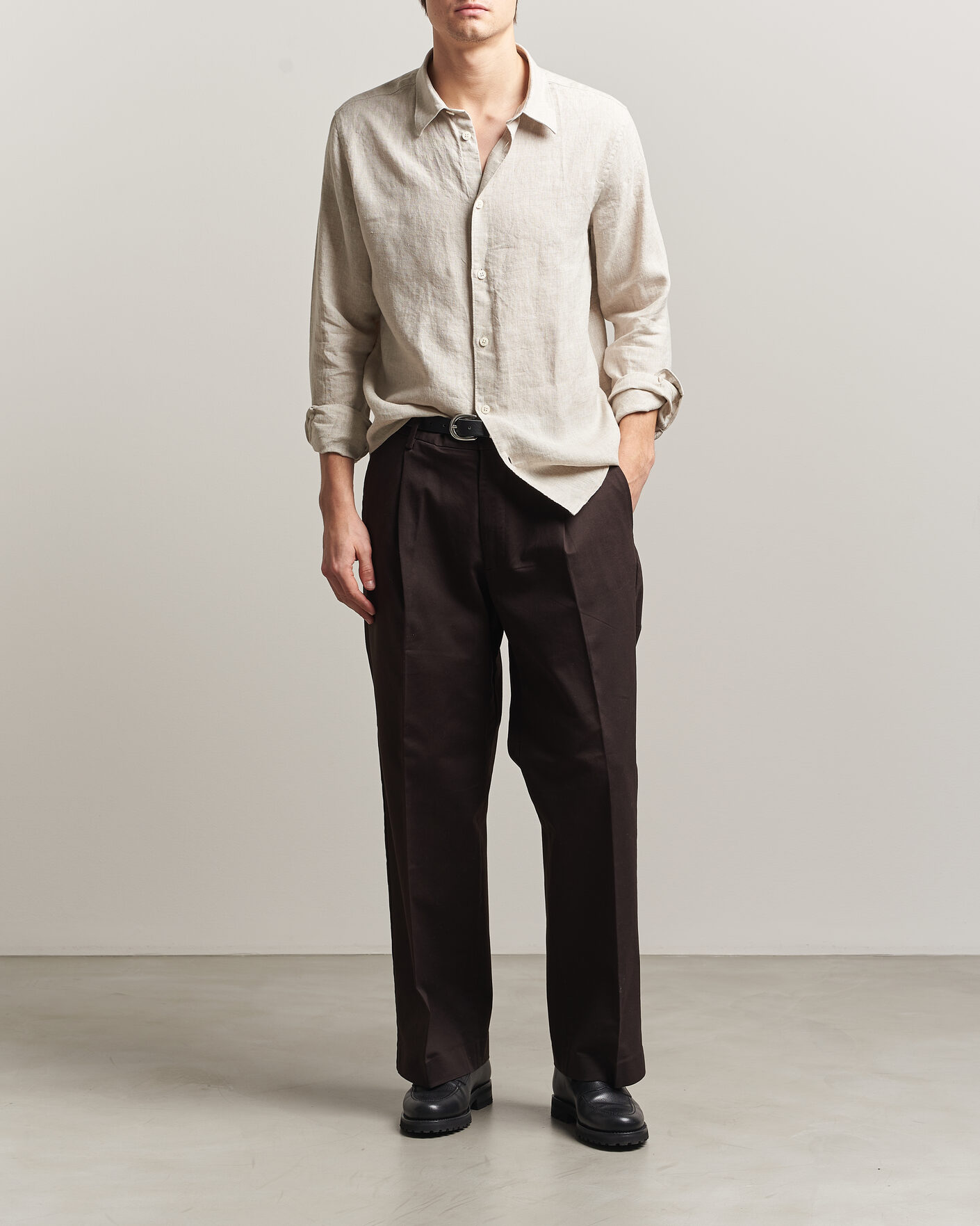 Homme | Chemises | NN07 | Enzo Linen Shirt Oat