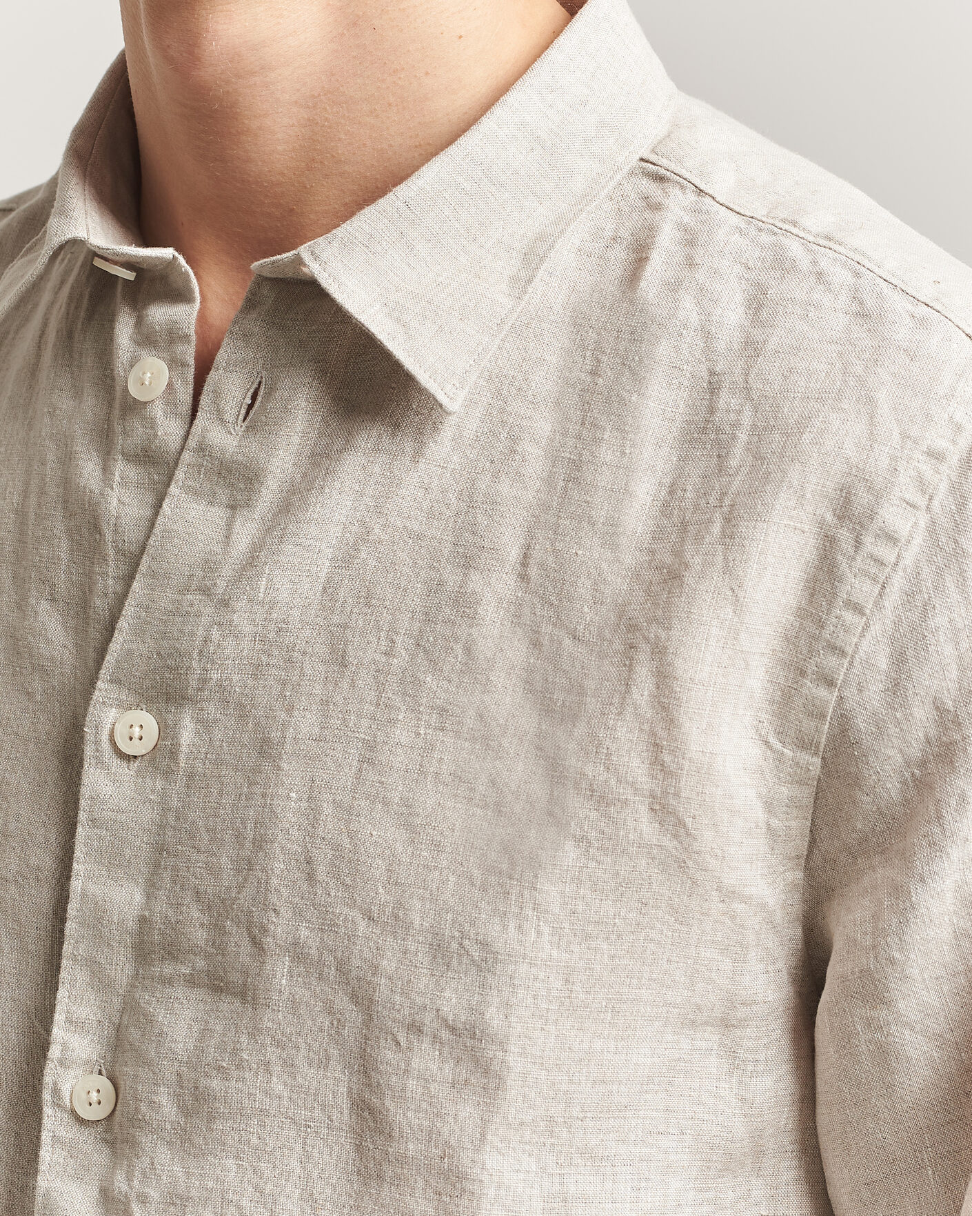 Homme | Chemises | NN07 | Enzo Linen Shirt Oat