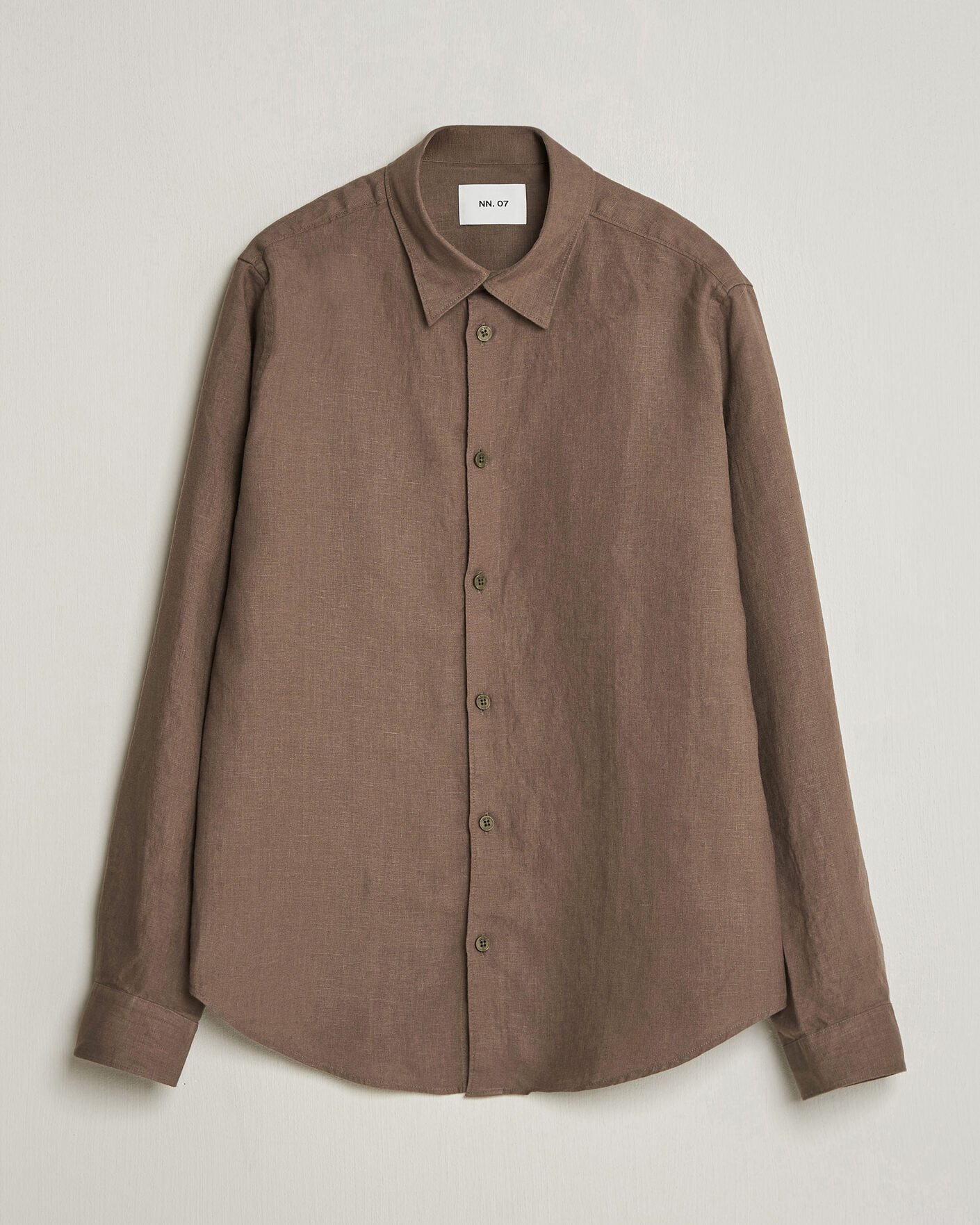 Homme | Chemises | NN07 | Enzo Linen Shirt Mable Husk