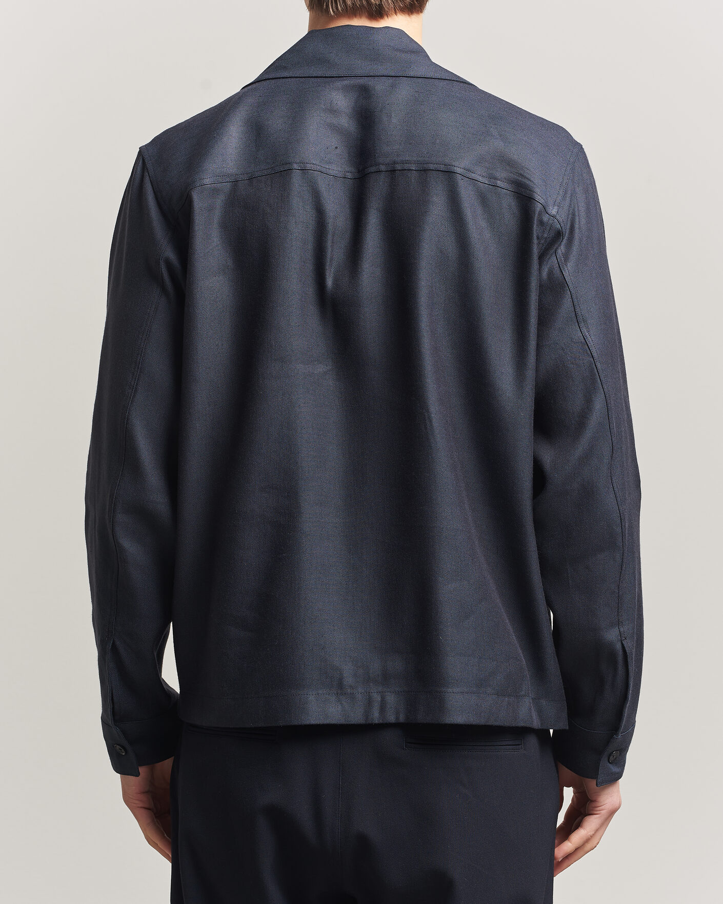 Homme | Chemises | NN07 | Alban Linen/Viscose Overshirt Deep Navy