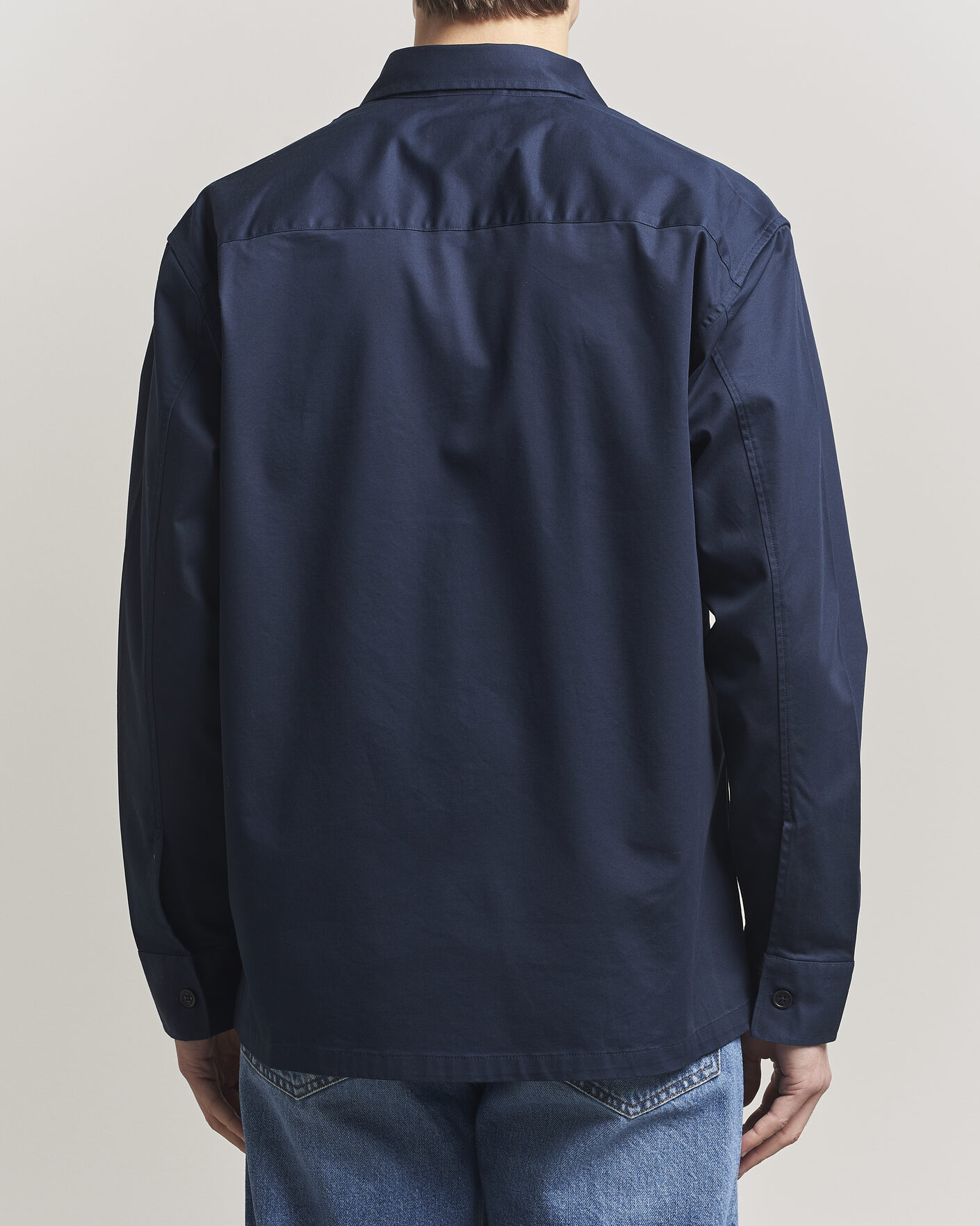 Homme | Chemises | NN07 | Freddy Cotton Overshirt Navy Blue