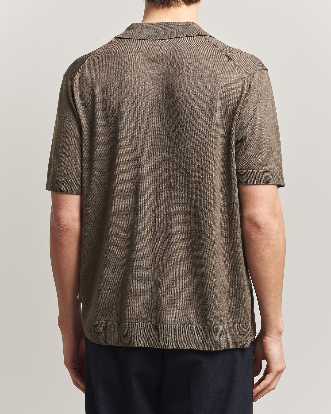 Homme | Chemises | NN07 | Thor Knitted Short Sleeve Shirt Mable Husk