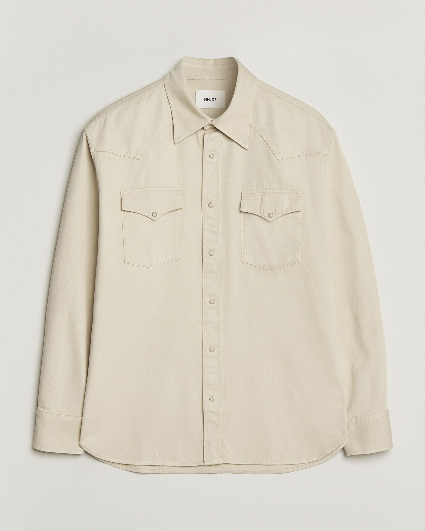 Homme | Chemises | NN07 | Ricky Western Denim Shirt Ivory