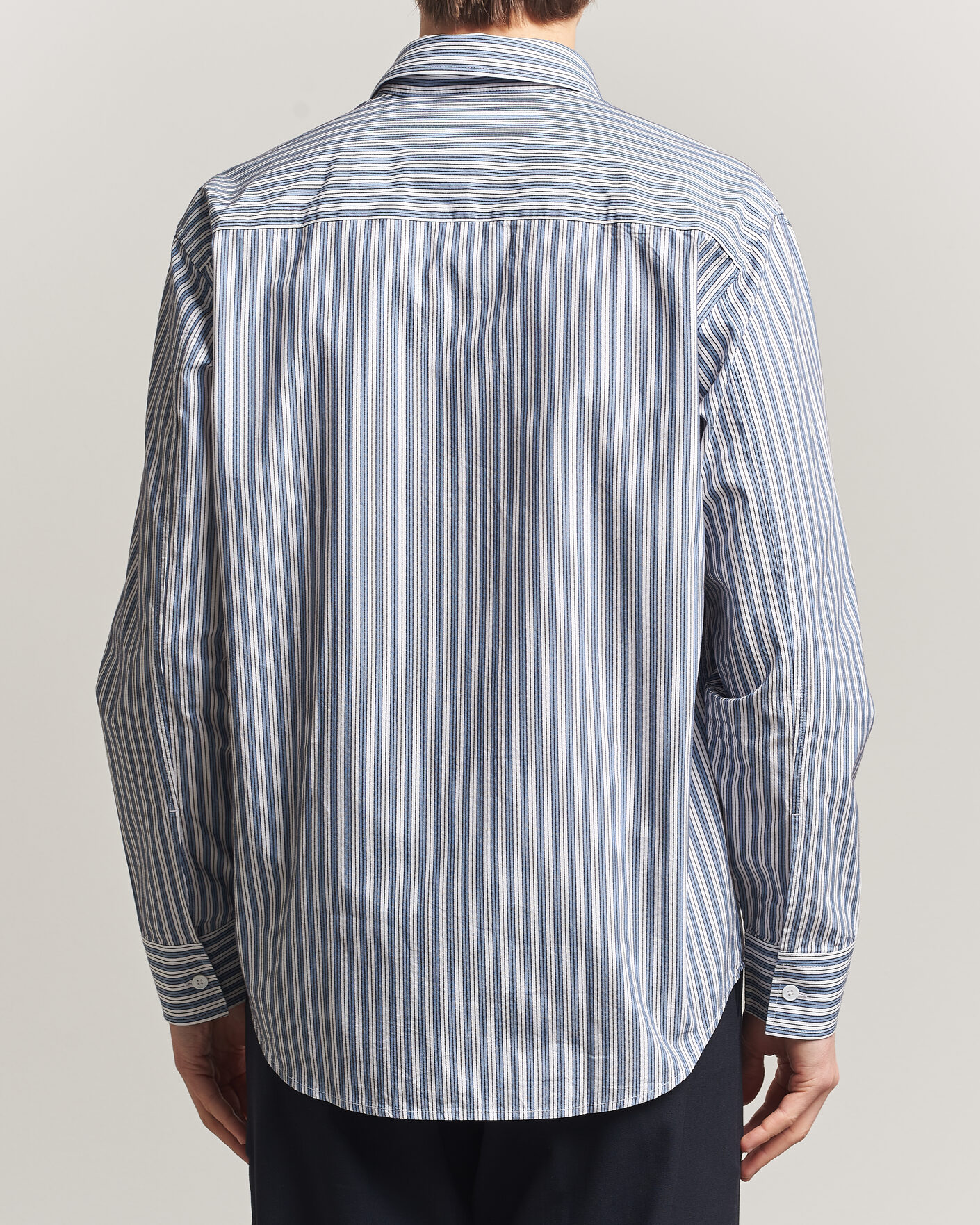Homme | Chemises | NN07 | Freddy Striped Shirt Sea Spray Green