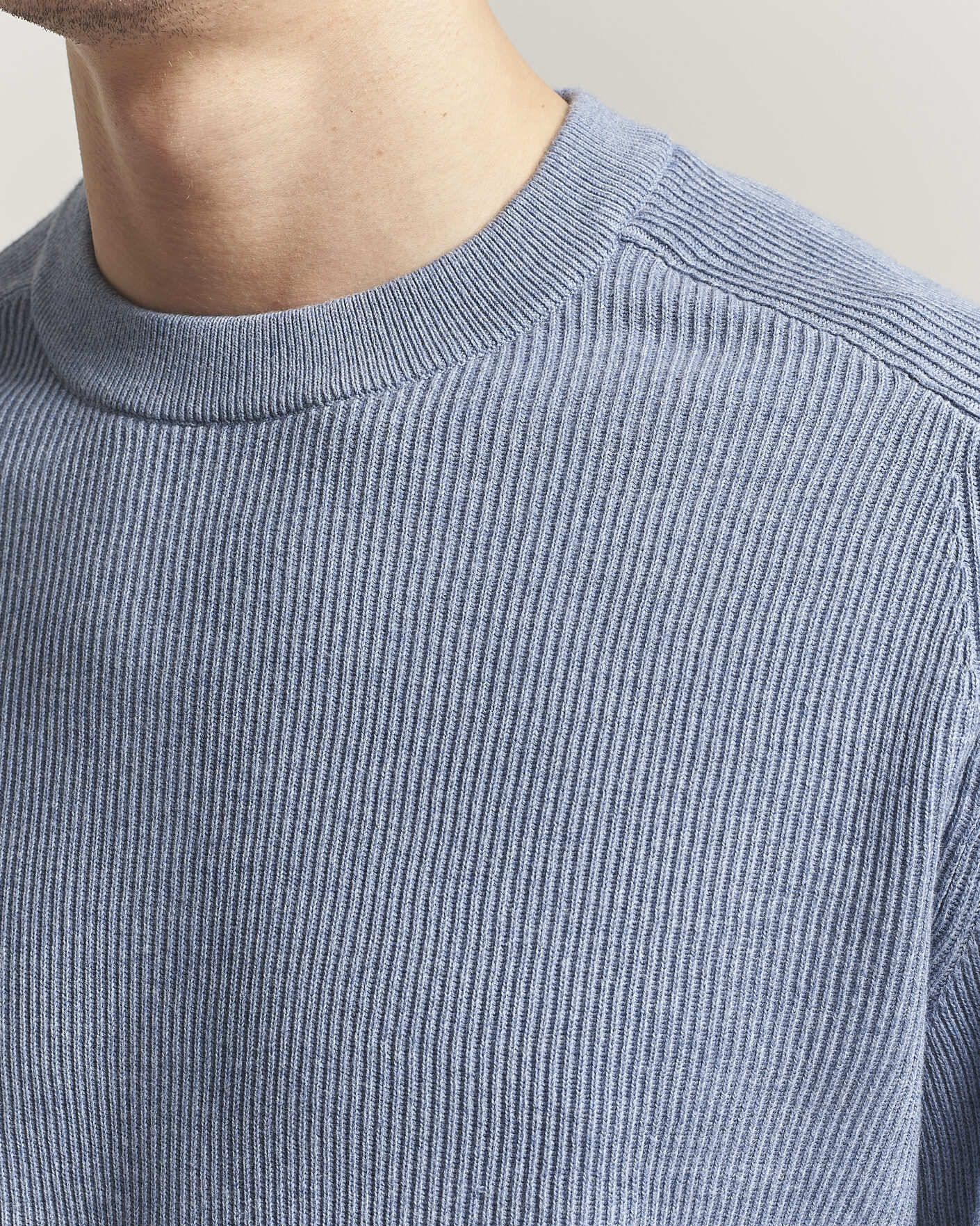 Homme | Pulls Et Tricots | NN07 | Kevin Cotton Knitted Sweater Stone Blue