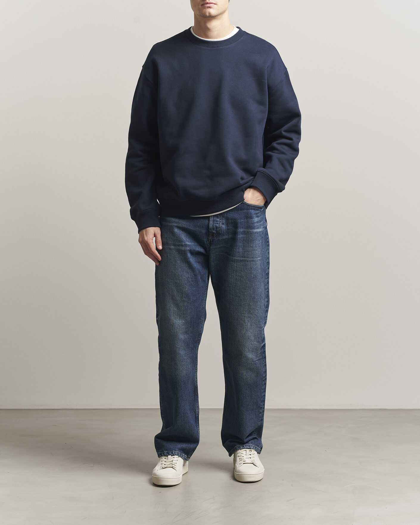 Homme | Pulls Et Tricots | NN07 | David Crew Neck Sweatshirt Navy Blue