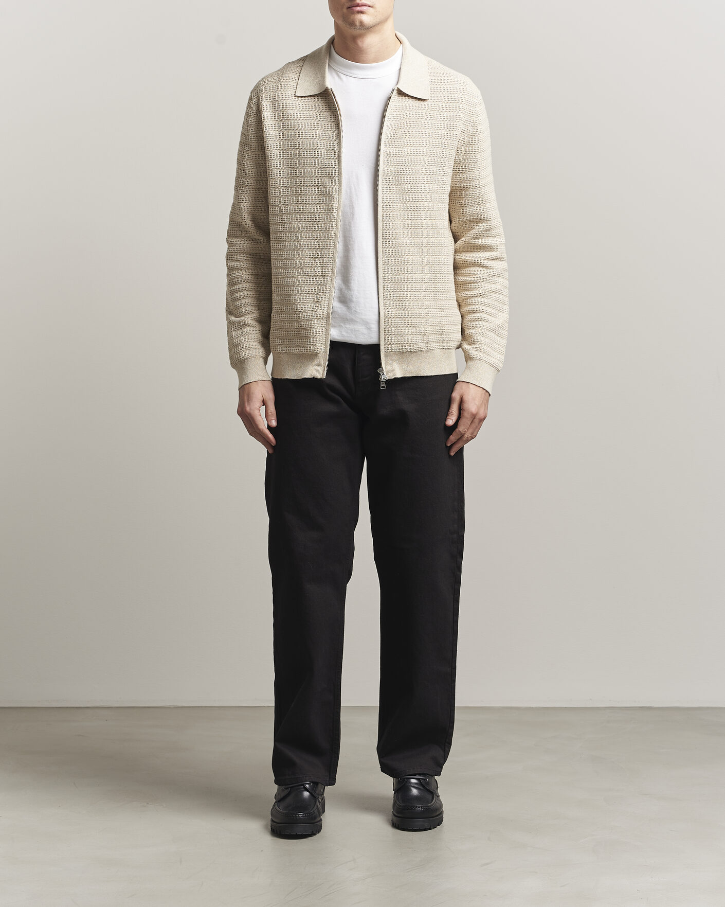 Homme | Pulls Et Tricots | NN07 | Gustav Knitted Full Zip Ivory
