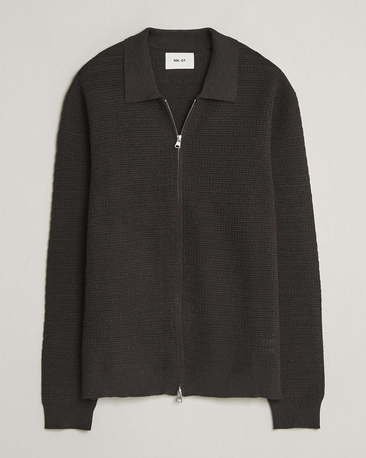 Homme | Pulls Et Tricots | NN07 | Gustav Knitted Full Zip Deep Truffle