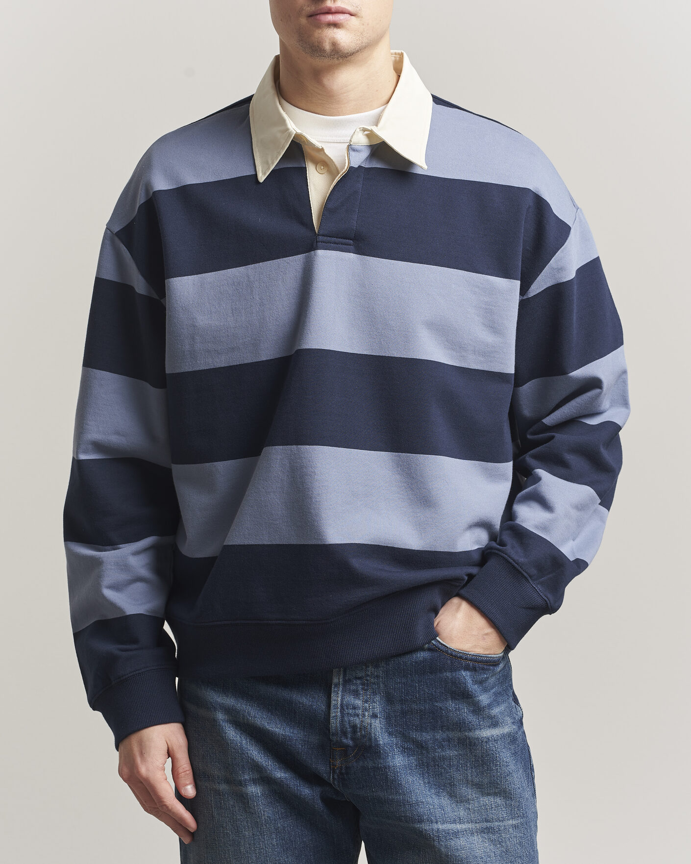 Homme | Pulls Et Tricots | NN07 | David Rugby Sweater Blue Stripe