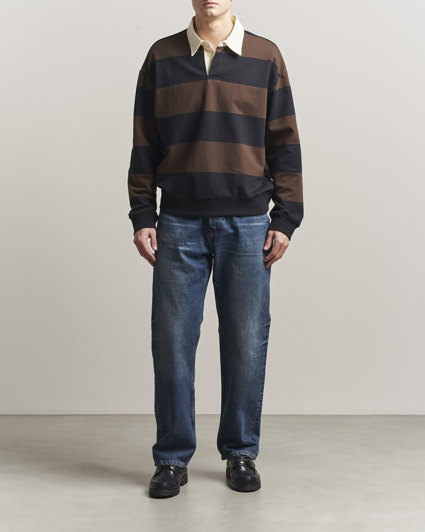 Homme | Pulls Et Tricots | NN07 | David Rugby Sweater Brown Stripe