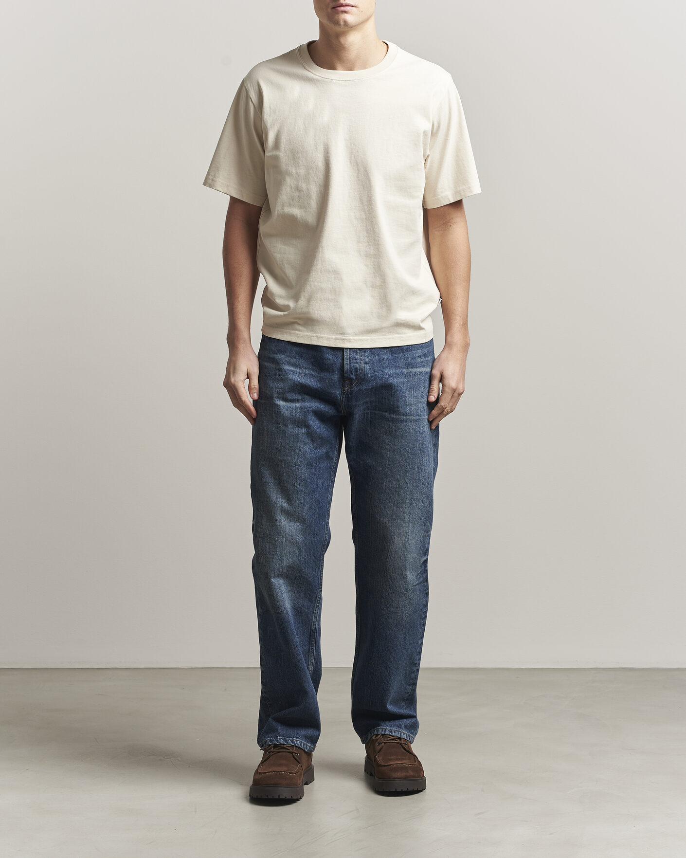 Homme | T-shirts | NN07 | Jett Washed Crew Neck T-Shirt Ivory