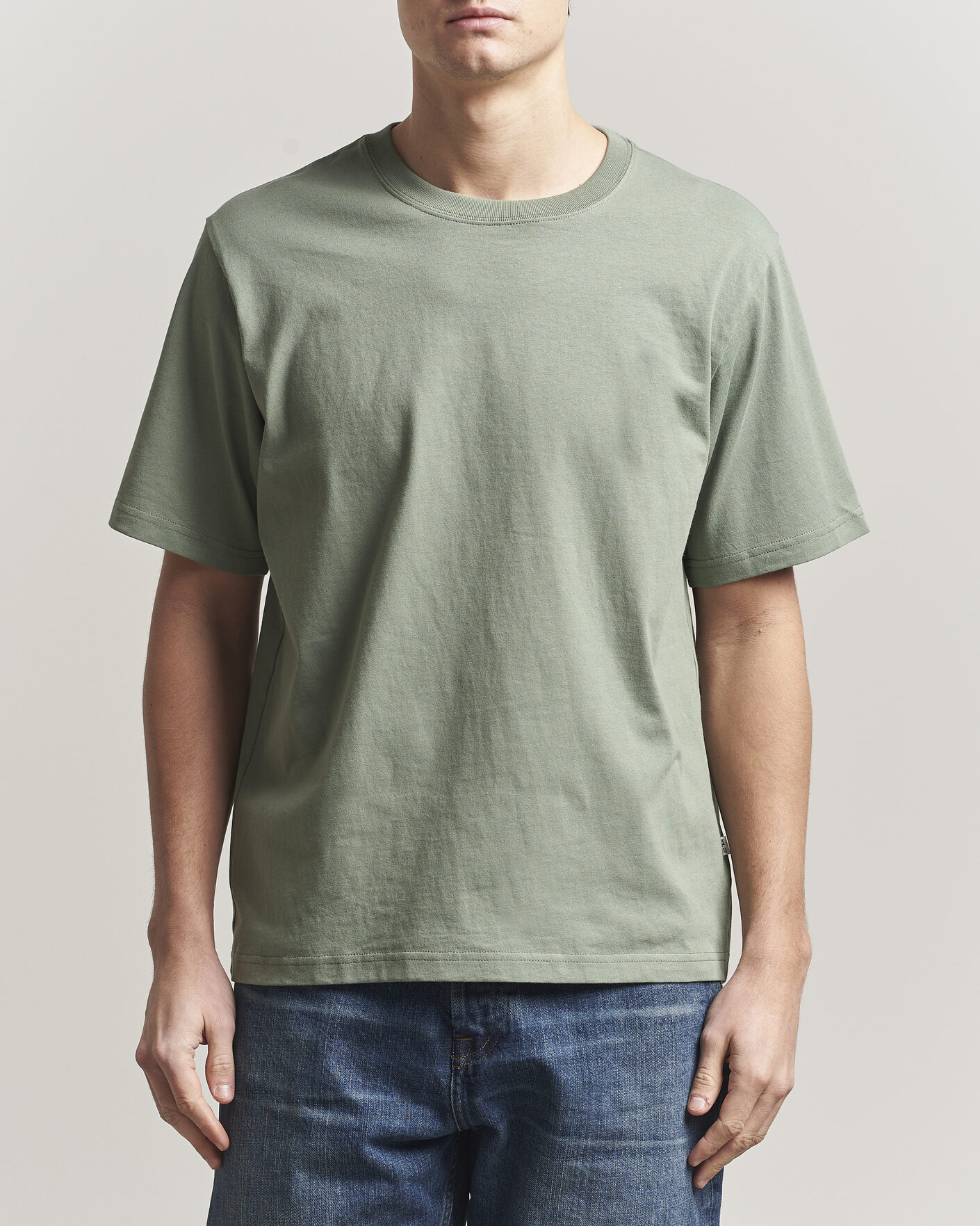 Homme | T-shirts | NN07 | Jett Washed Crew Neck T-Shirt Sea Spray Green