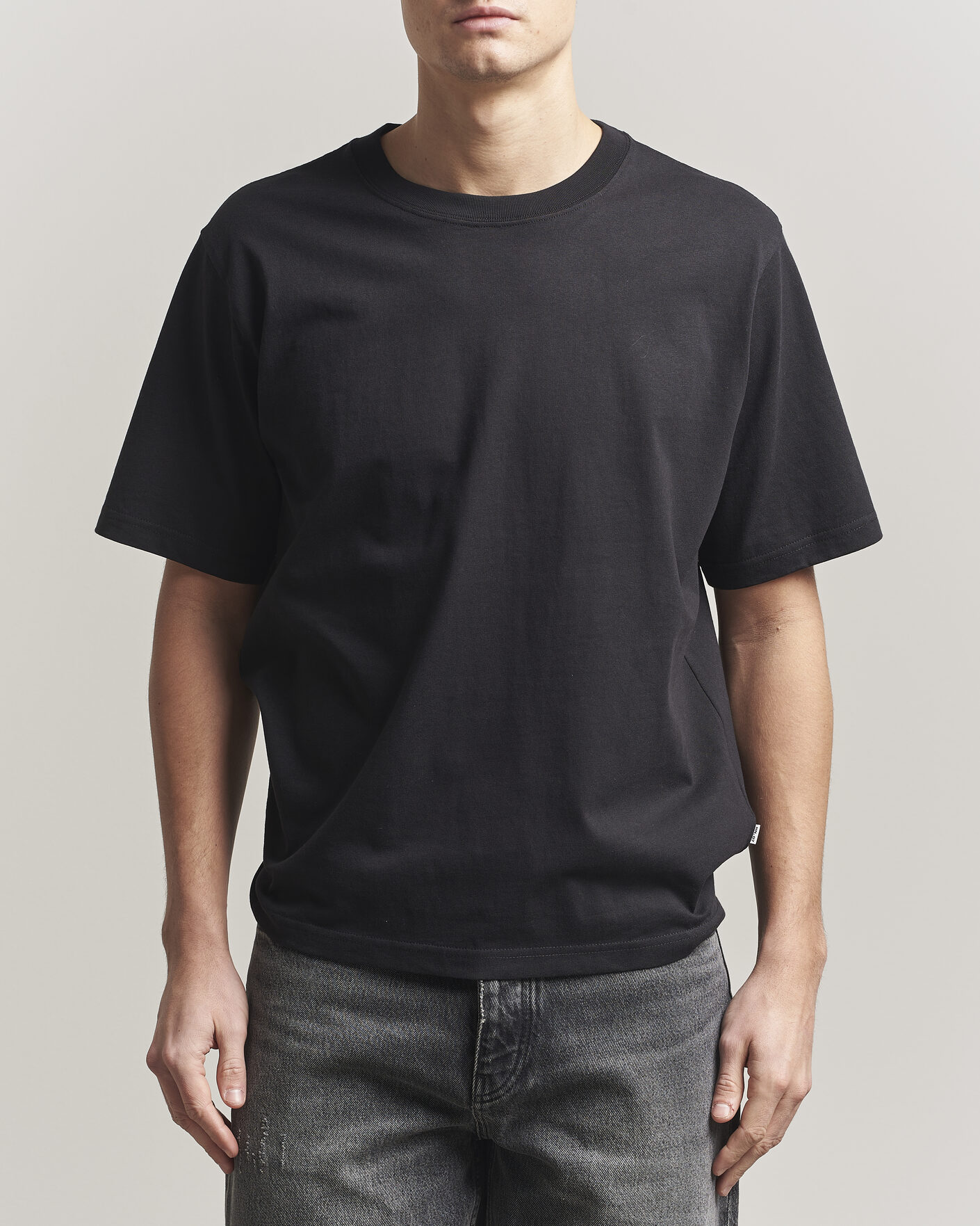 Homme | T-shirts | NN07 | Jett Washed Crew Neck T-Shirt Black