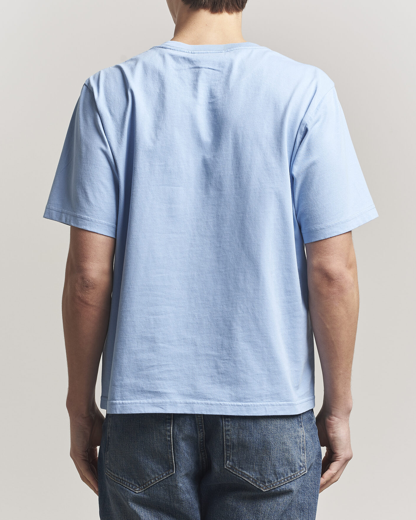 Homme | T-shirts | NN07 | Jett Embroidered Crew Neck T-Shirt Cerulian Blue
