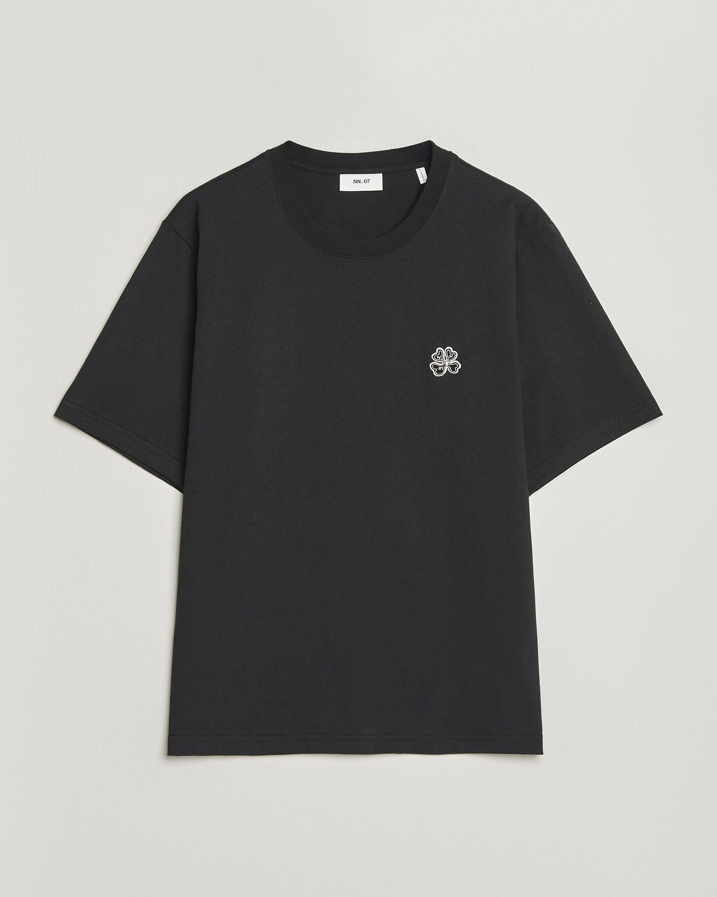 Homme | T-shirts | NN07 | Jett Embroidered Crew Neck T-Shirt Black