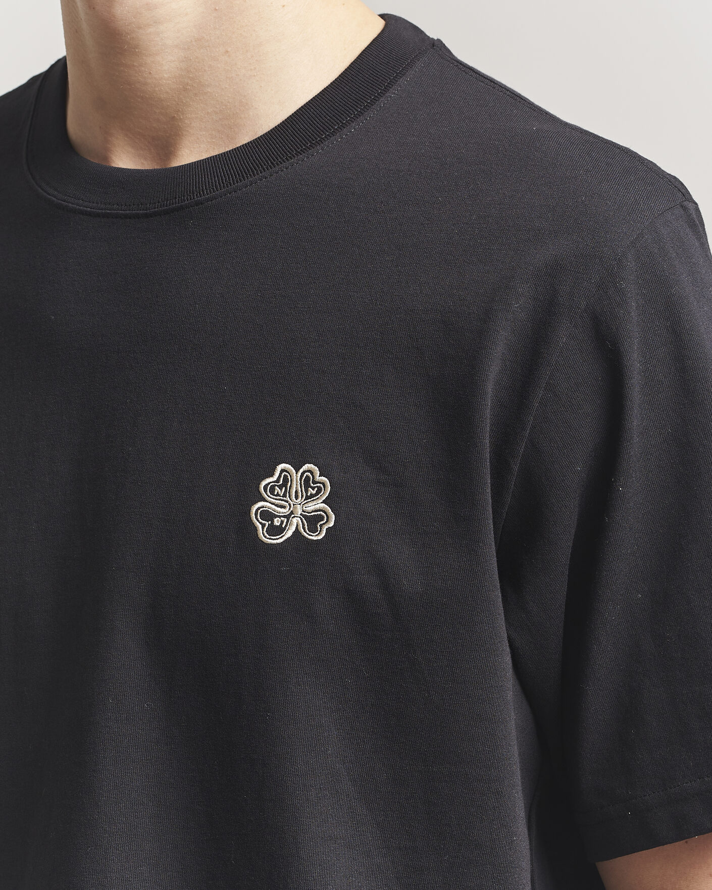 Homme | T-shirts | NN07 | Jett Embroidered Crew Neck T-Shirt Black